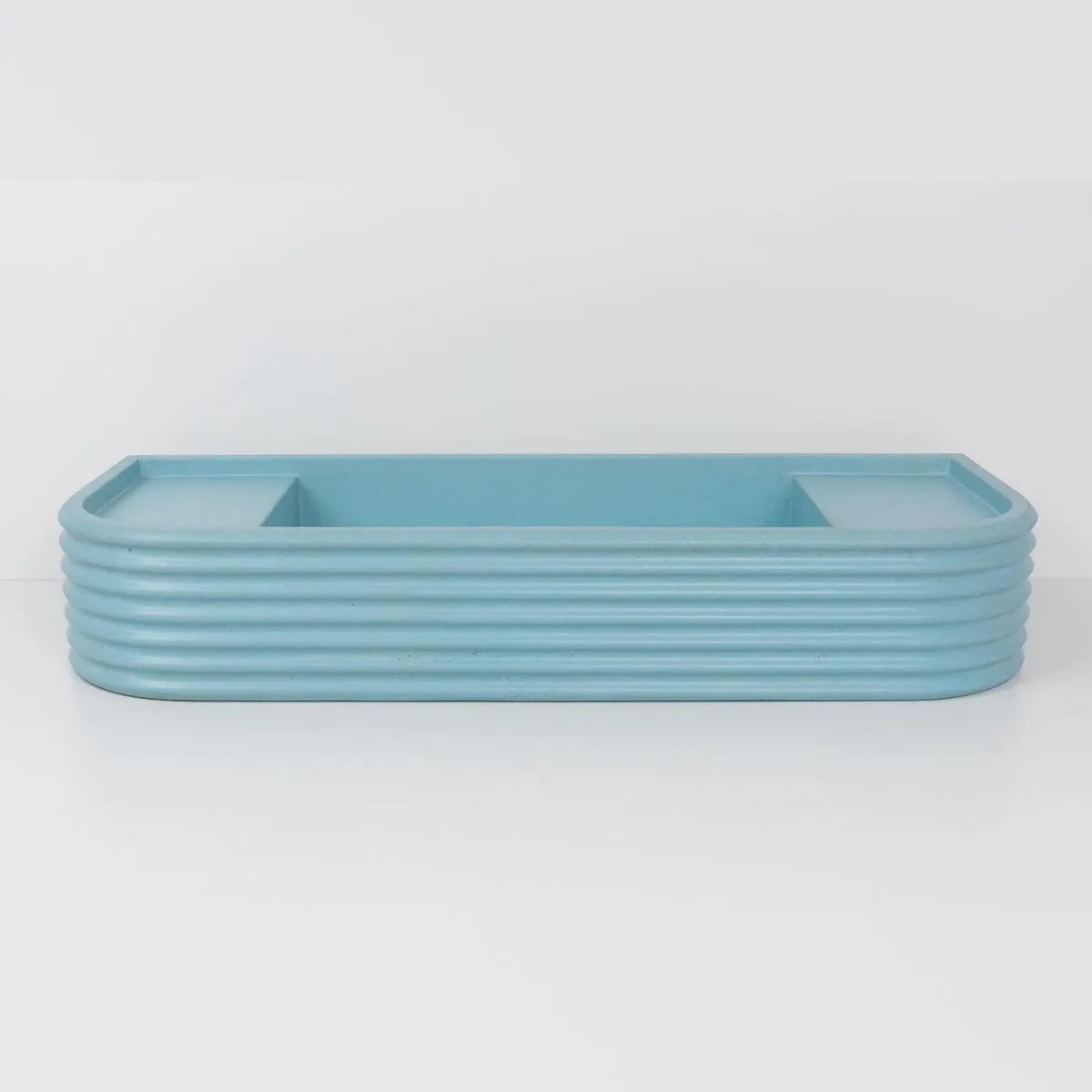 Kast Iva Curved Wall-Hung Concrete Basin With Shelf Surface