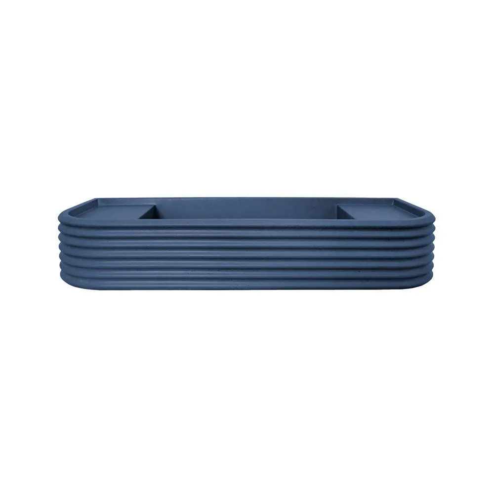Kast Iva Curved Wall-Hung Concrete Basin With Shelf Surface