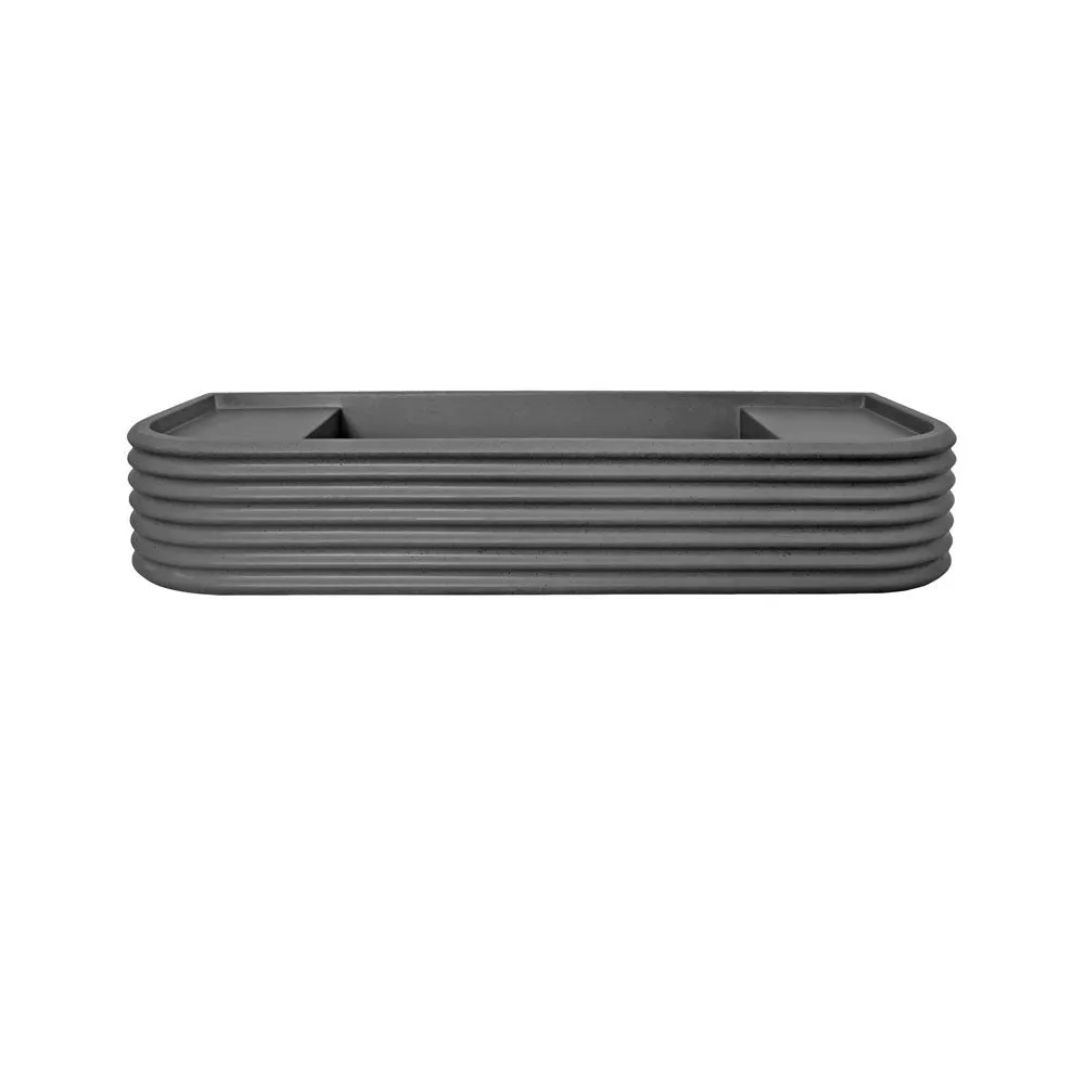 Kast Iva Curved Wall-Hung Concrete Basin With Shelf Surface