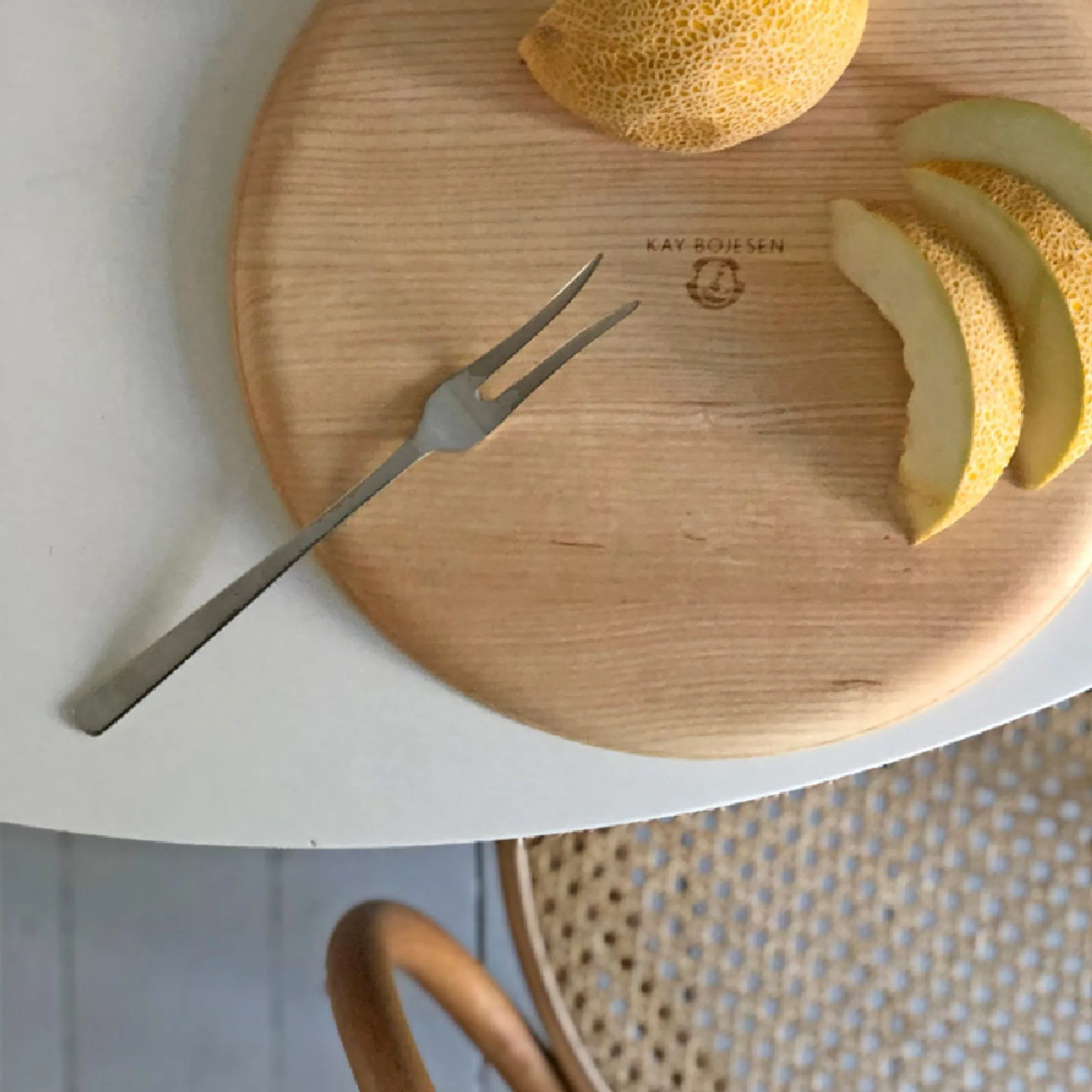 Kay Bojesen Serving Set, Matte Steele Steel