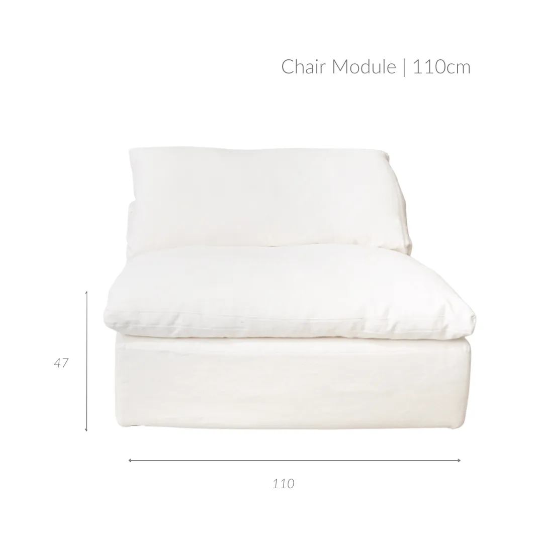 Laguna Linen Chair Module | 110cm Zoco Home