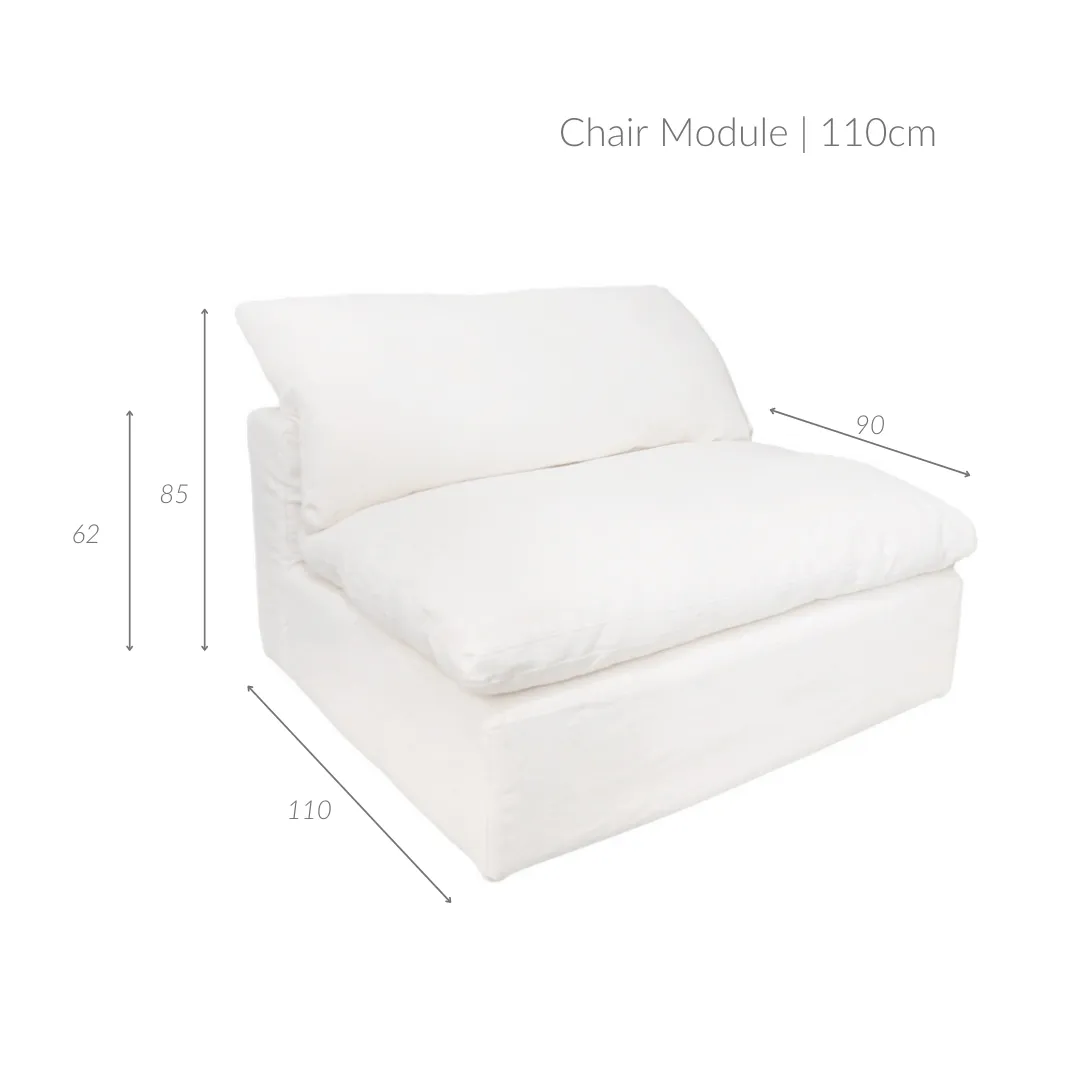 Laguna Linen Chair Module | 110cm Zoco Home