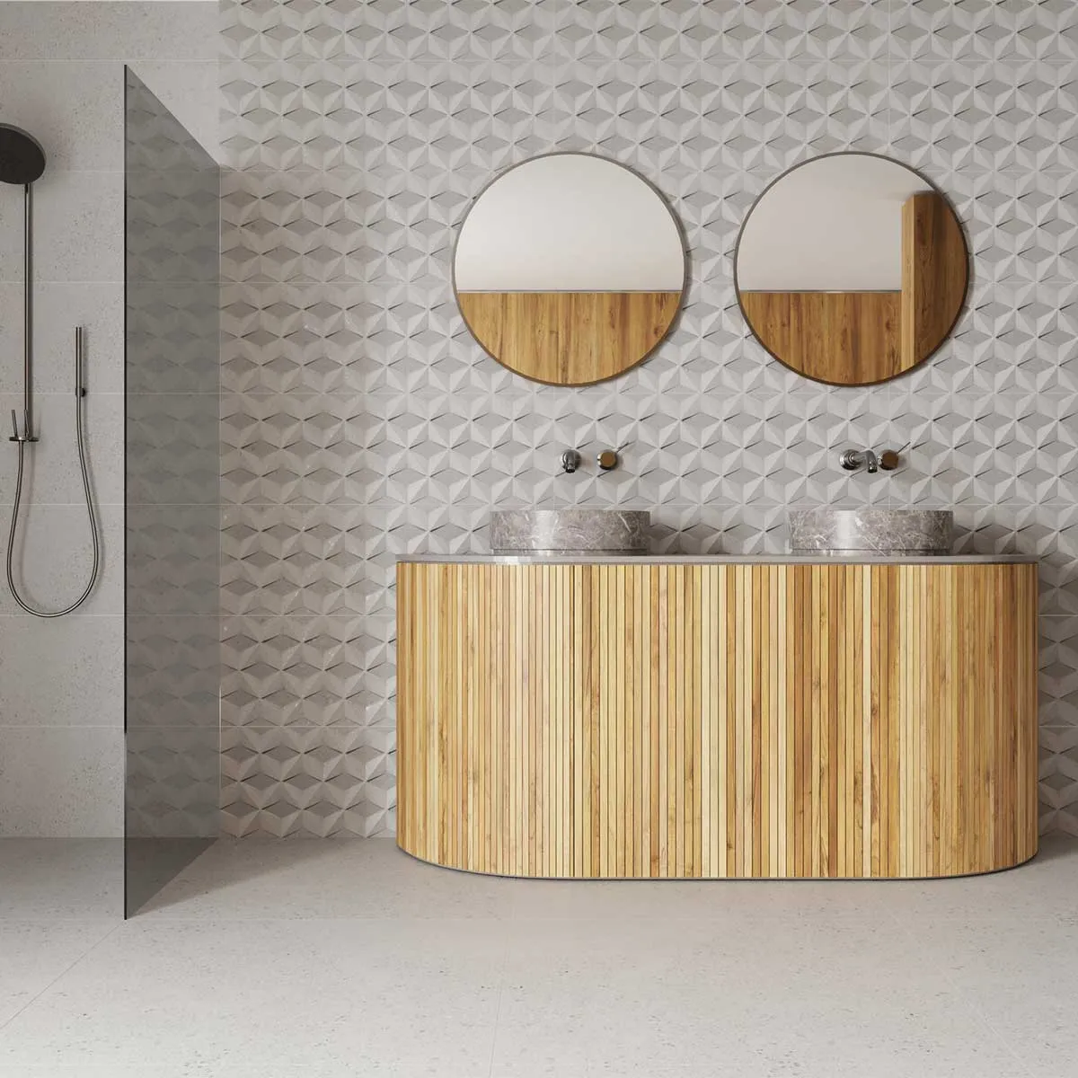 Lakestone Cloud Stone Effect Porcelain Tile 60x120cm Anti-Slip Matt