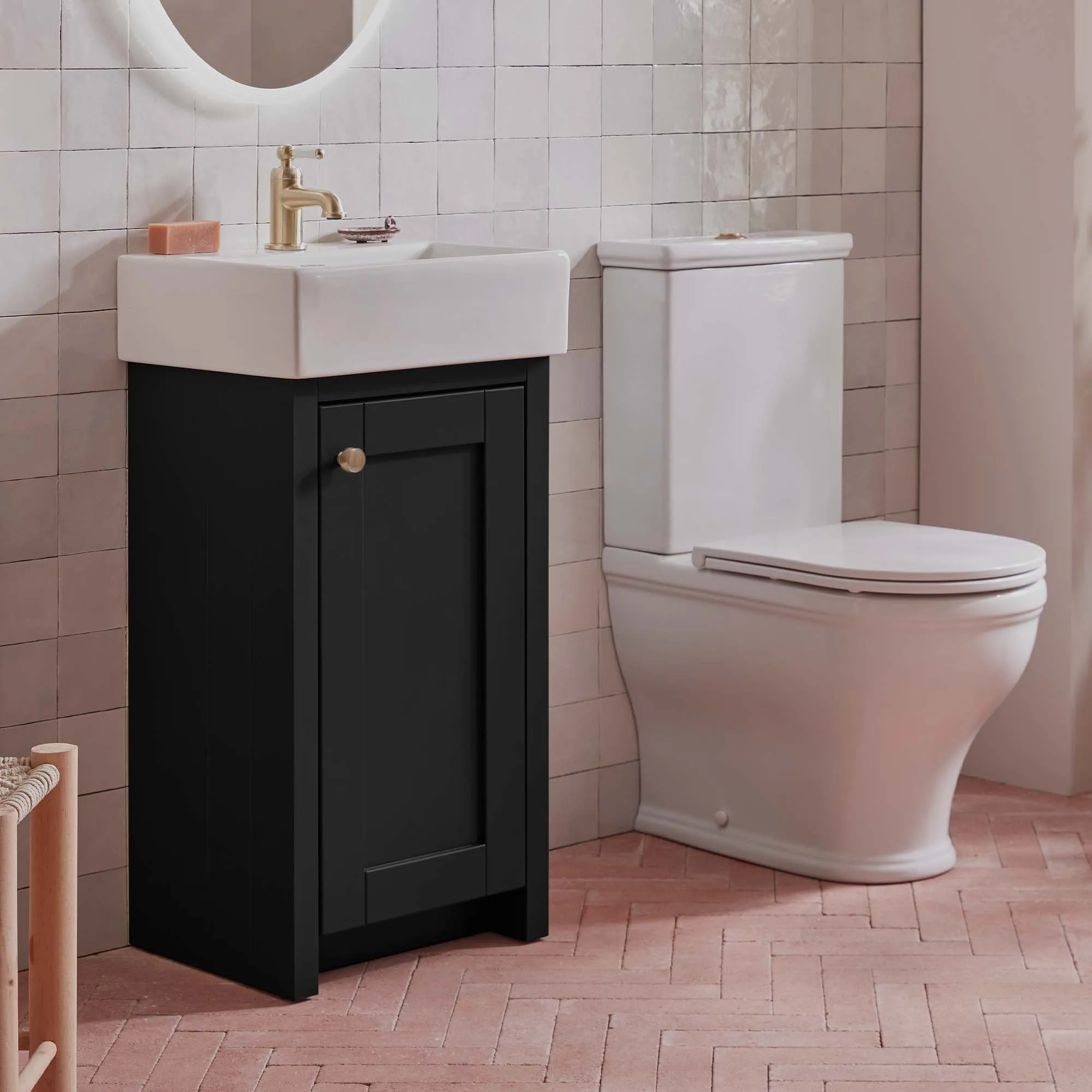 Lansdown 430 Floorstanding Cloakroom Vanity Unit With Washbasin
