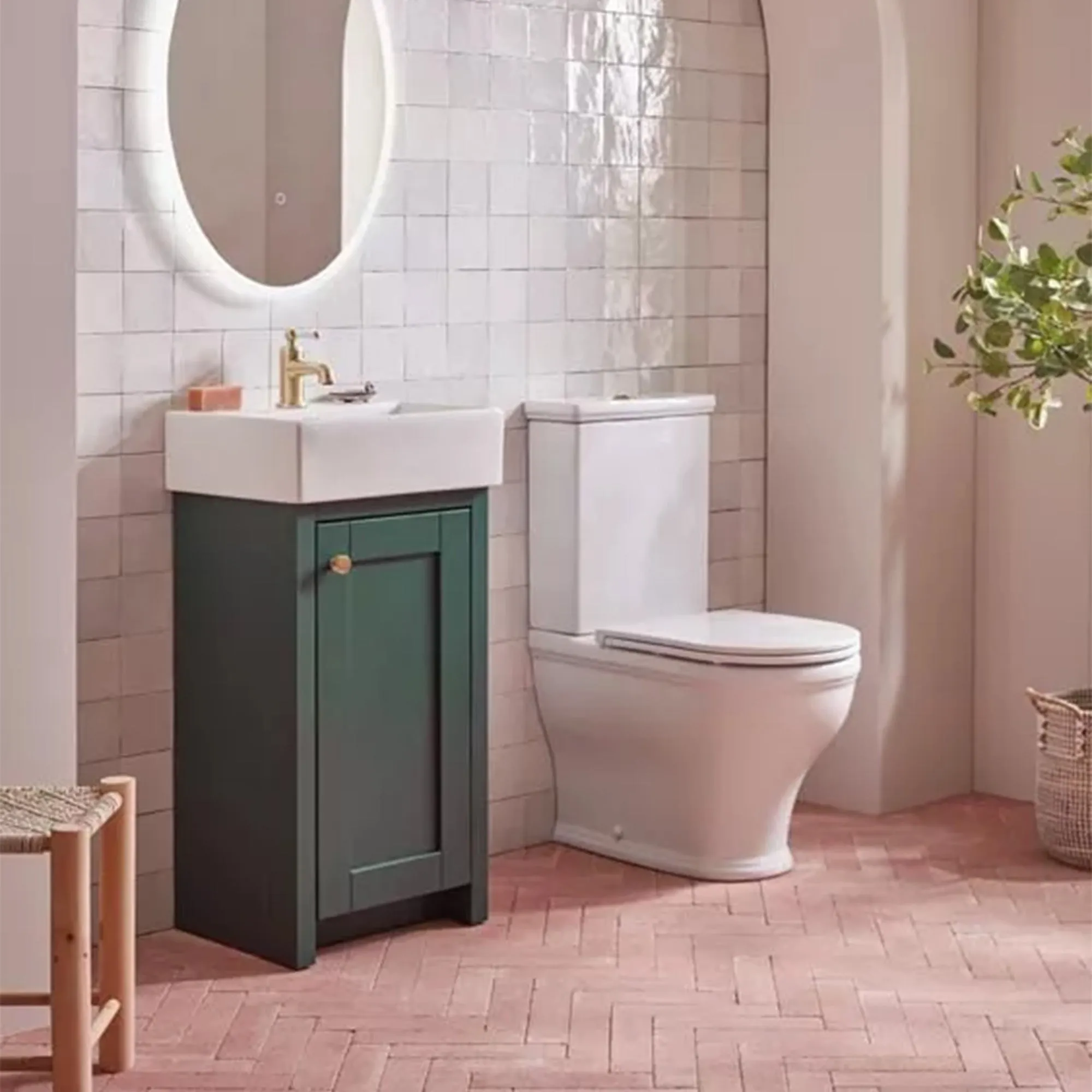 Lansdown 430 Floorstanding Cloakroom Vanity Unit With Washbasin