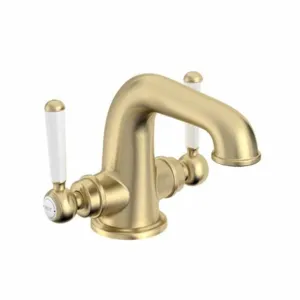 Lansdown Twin Handle Basin Mixer With Click-Clack Waste