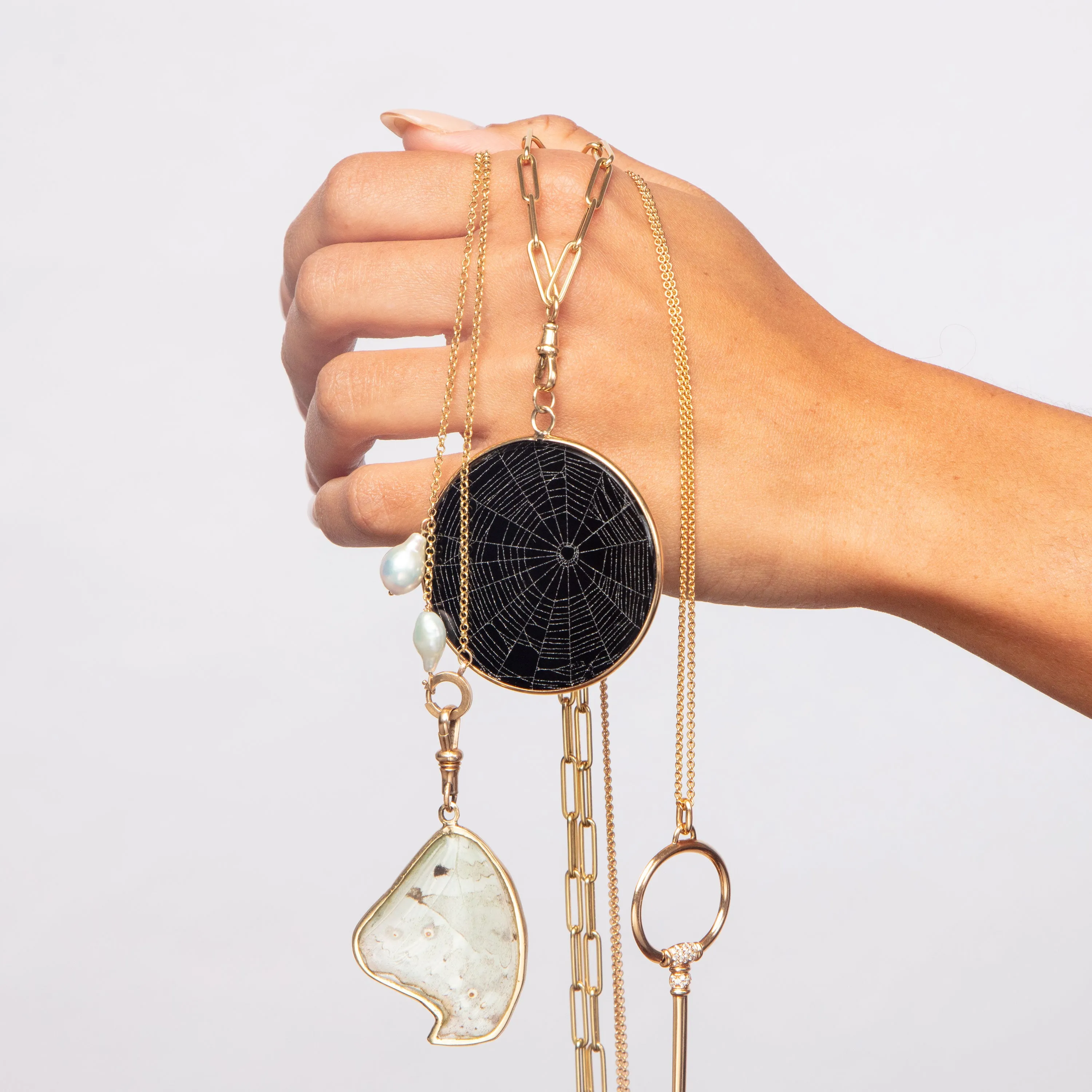 Large Spiderweb Necklace