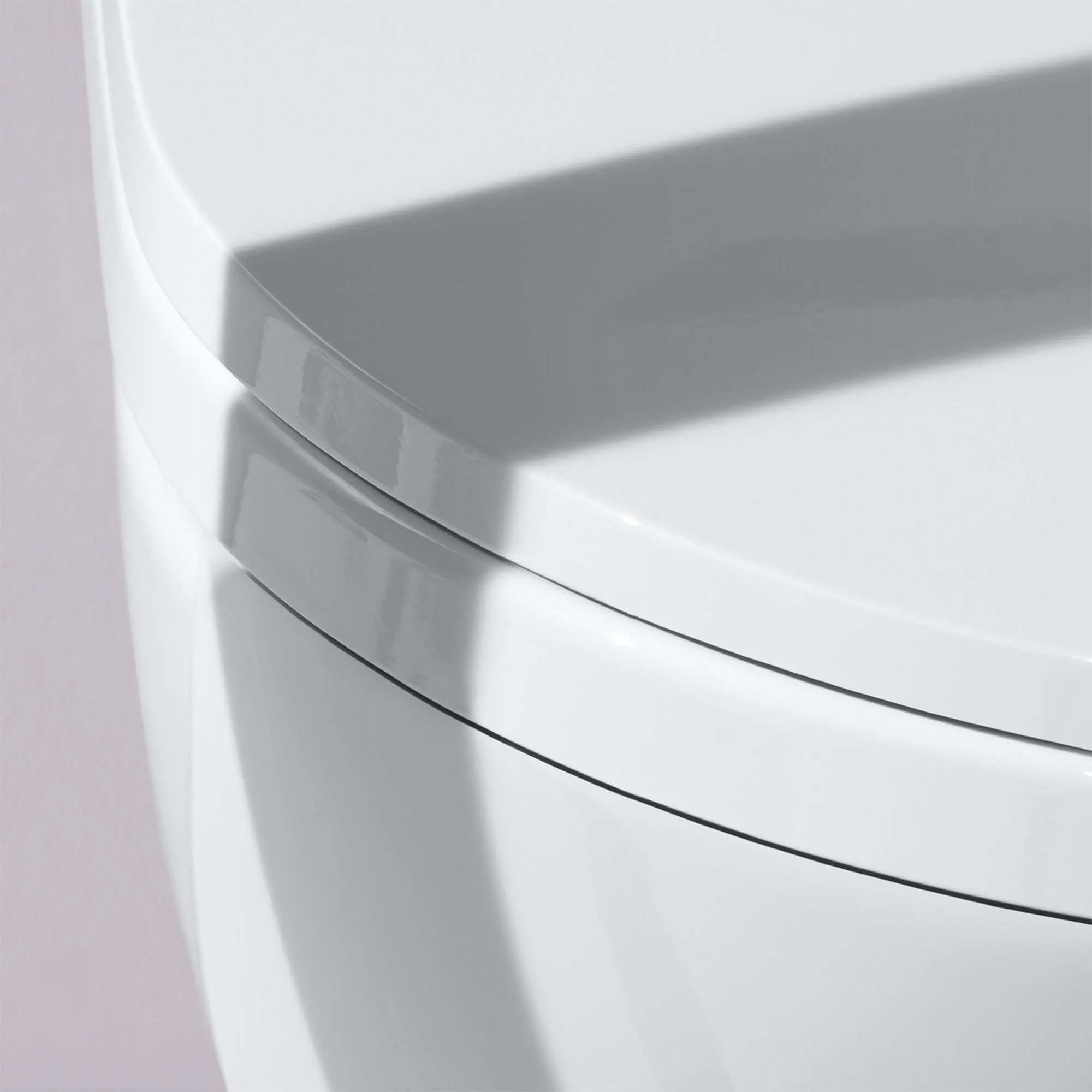 Laufen Cleanet Riva Rimless Wall Mounted Shower WC With Soft Close Toilet Seat - Gloss White