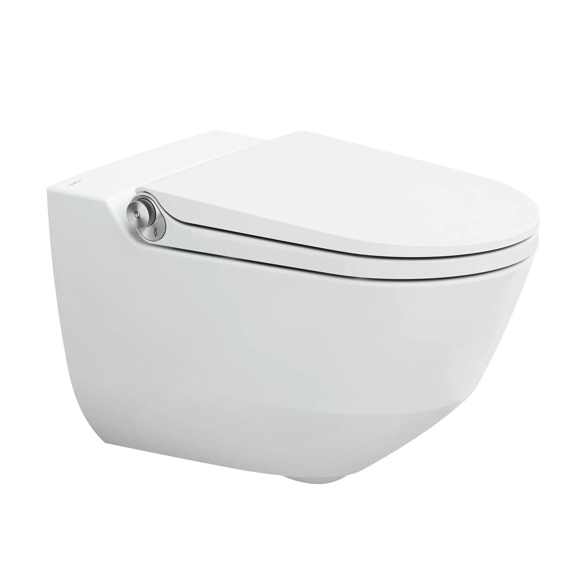 Laufen Cleanet Riva Rimless Wall Mounted Shower WC With Soft Close Toilet Seat - Matt White