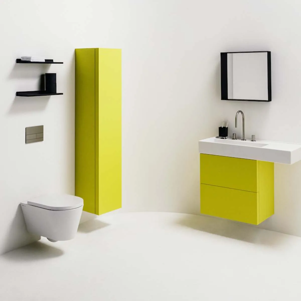 Laufen Kartell Rimless Wall Hung WC Pan With Slim Soft Close Toilet Seat - Matt White