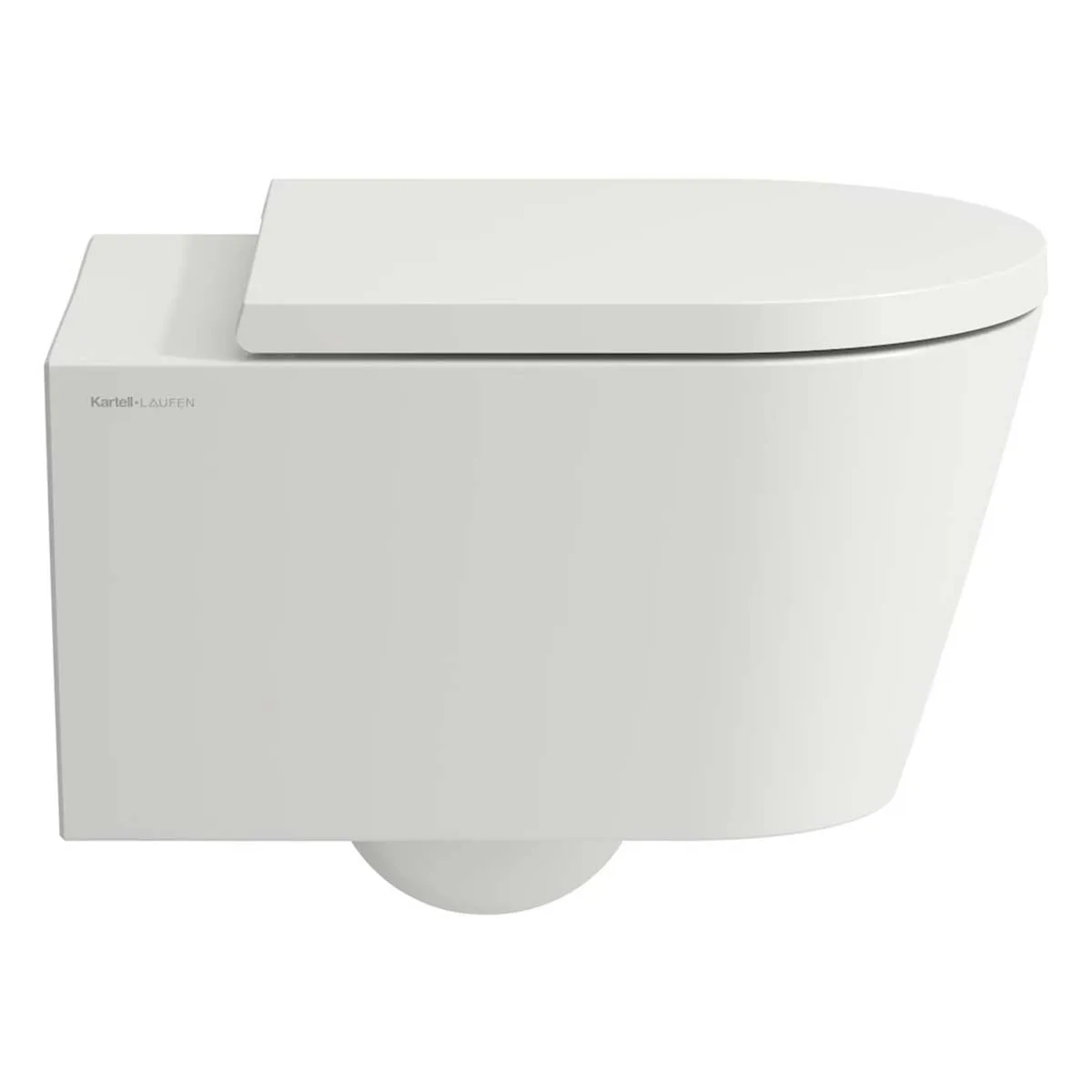 Laufen Kartell Rimless Wall Hung WC Pan With Slim Soft Close Toilet Seat - Matt White