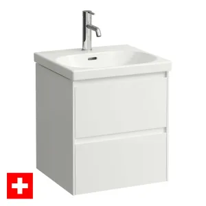 Laufen Lani Wall Mounted Vanity Unit With Washbasin - Matt White
