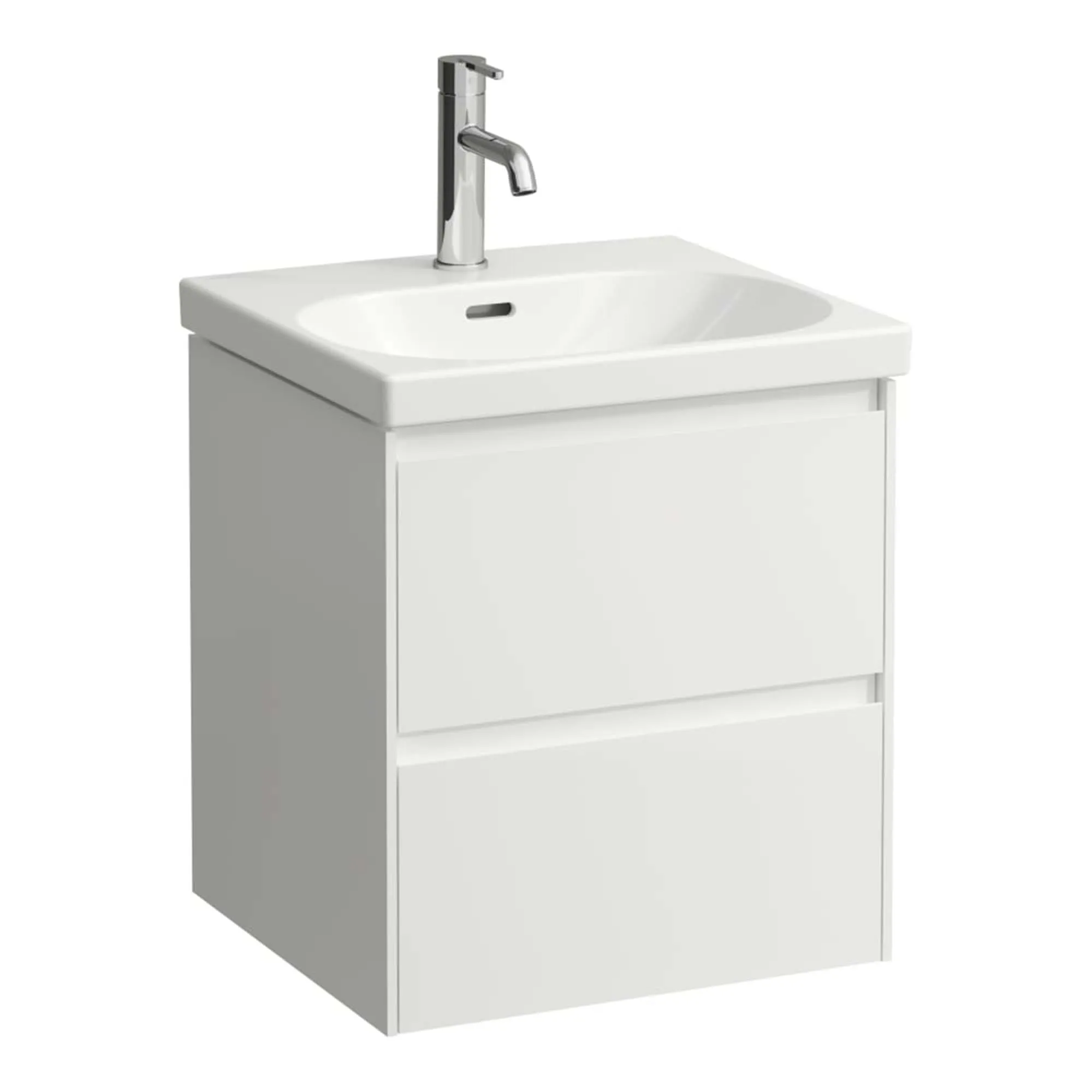 Laufen Lani Wall Mounted Vanity Unit With Washbasin - Matt White