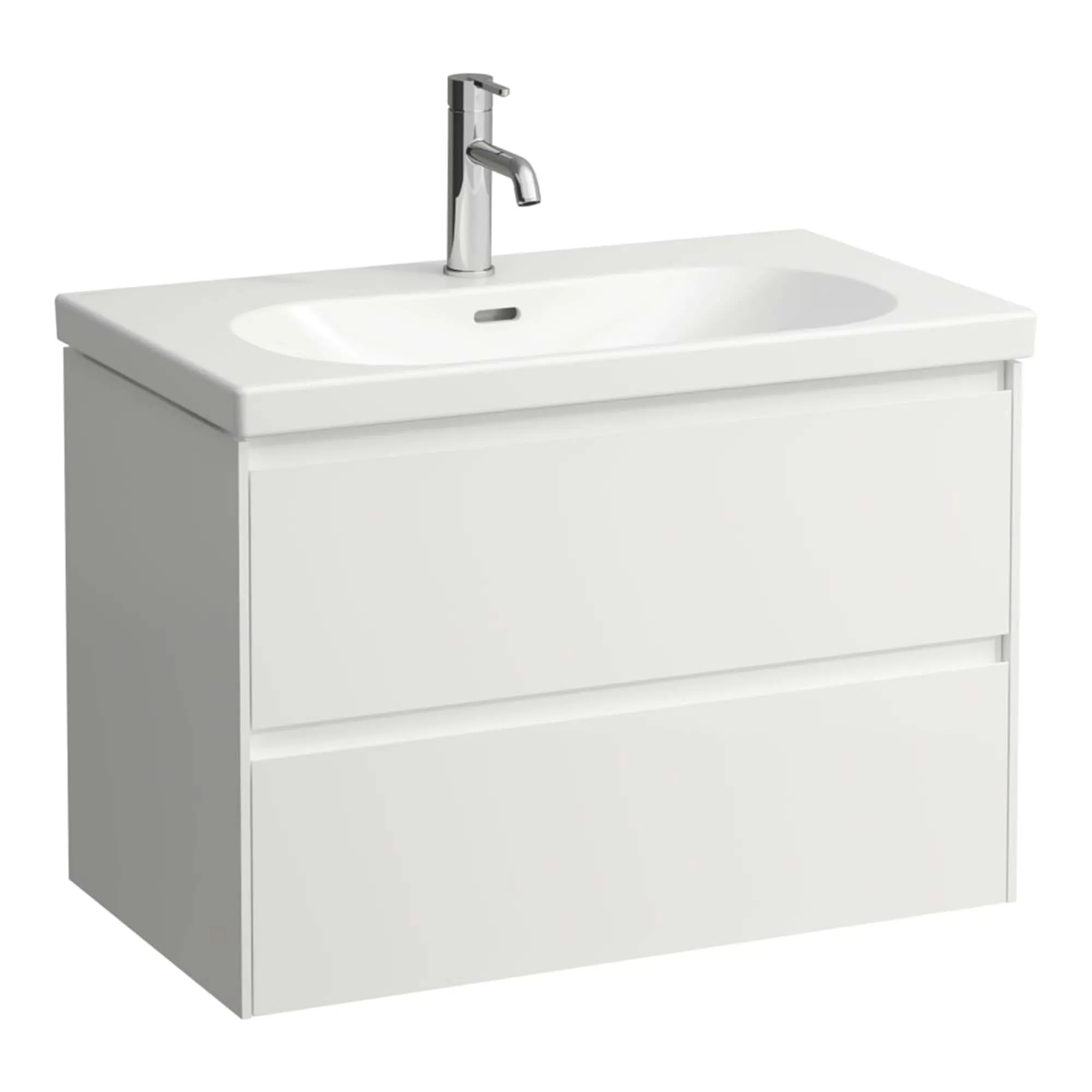 Laufen Lani Wall Mounted Vanity Unit With Washbasin - Matt White