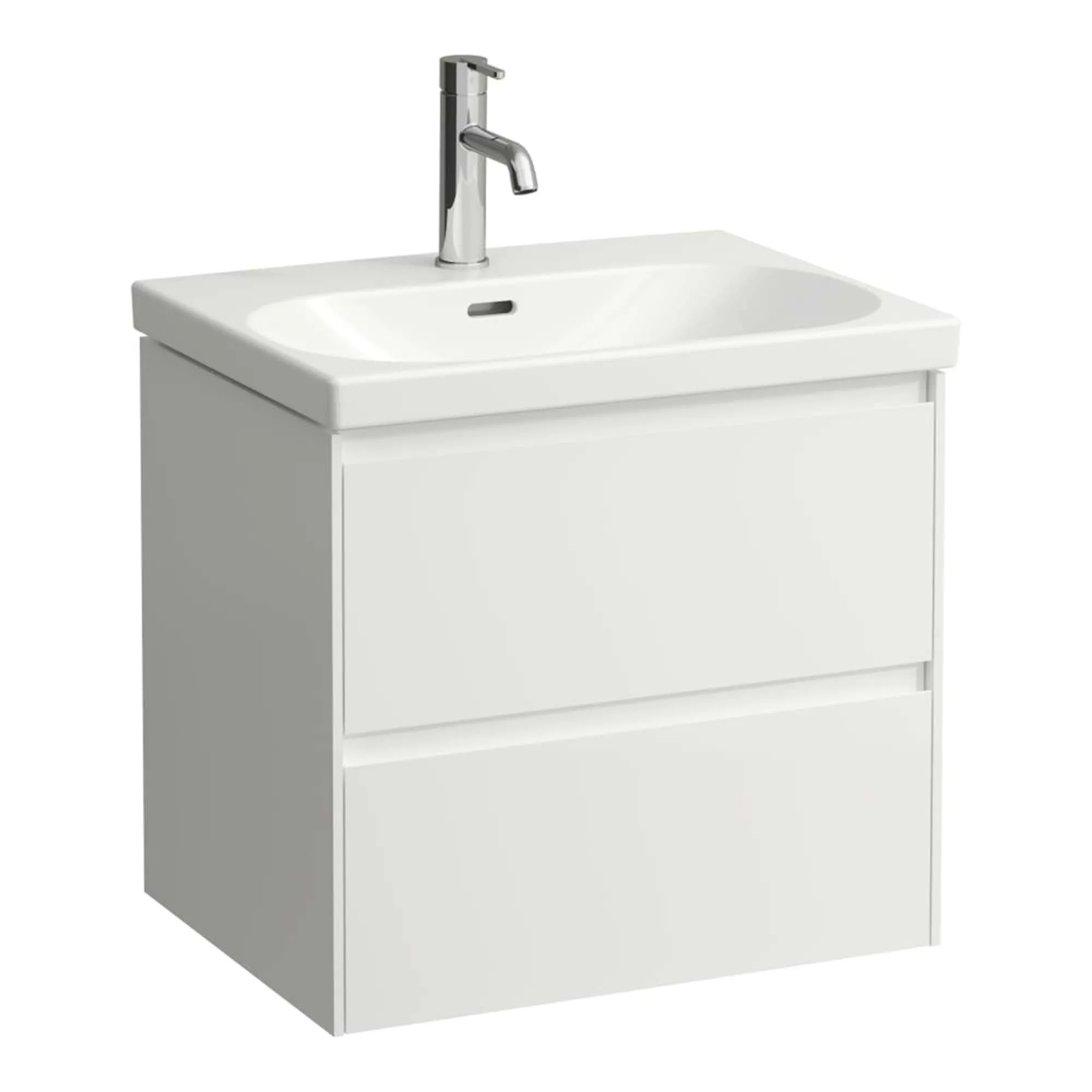 Laufen Lani Wall Mounted Vanity Unit With Washbasin - Matt White