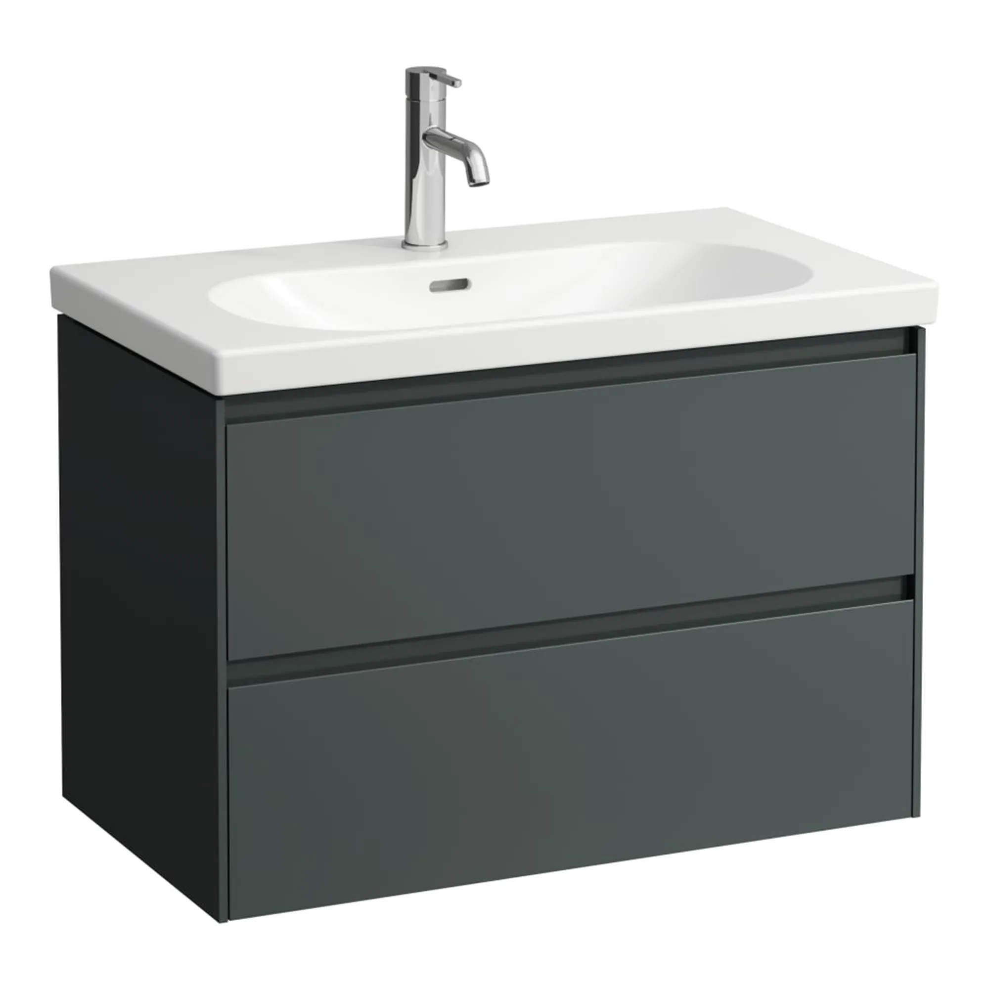 Laufen Lani Wall Mounted Vanity Unit With Washbasin - Traffic Grey