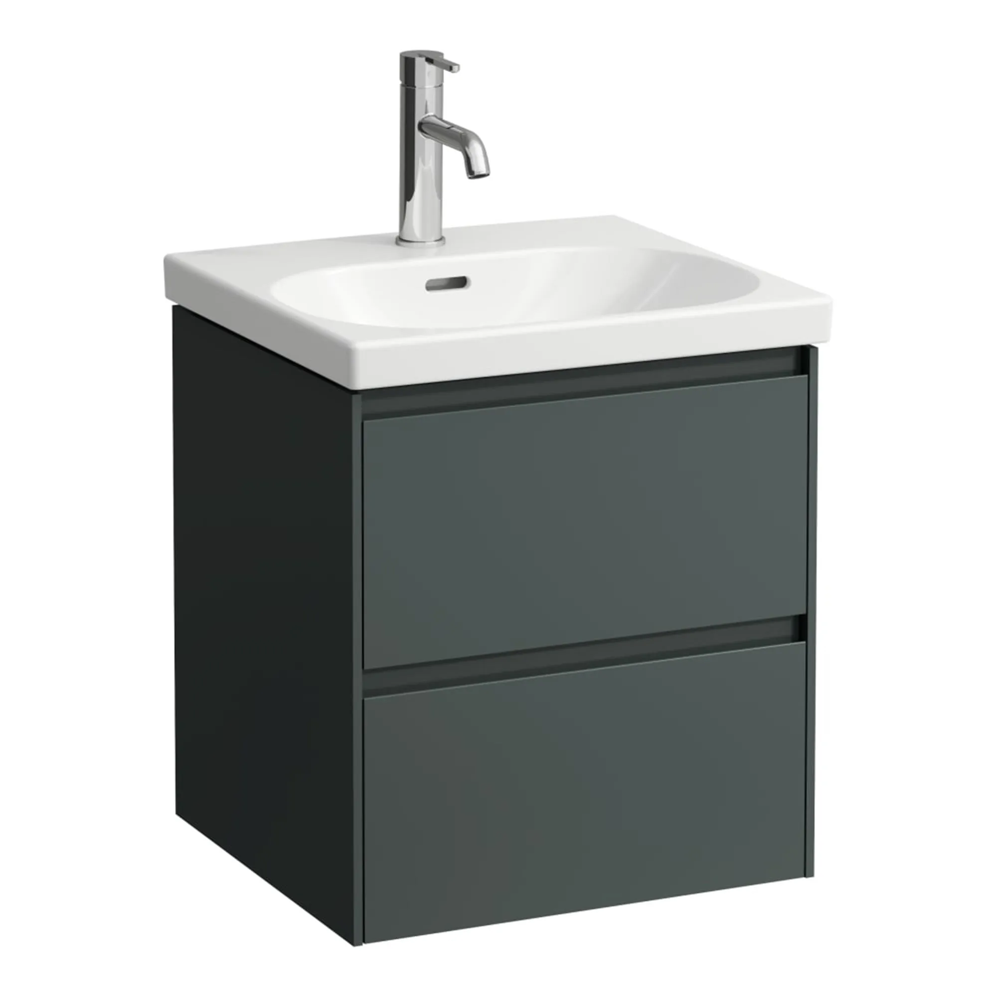 Laufen Lani Wall Mounted Vanity Unit With Washbasin - Traffic Grey