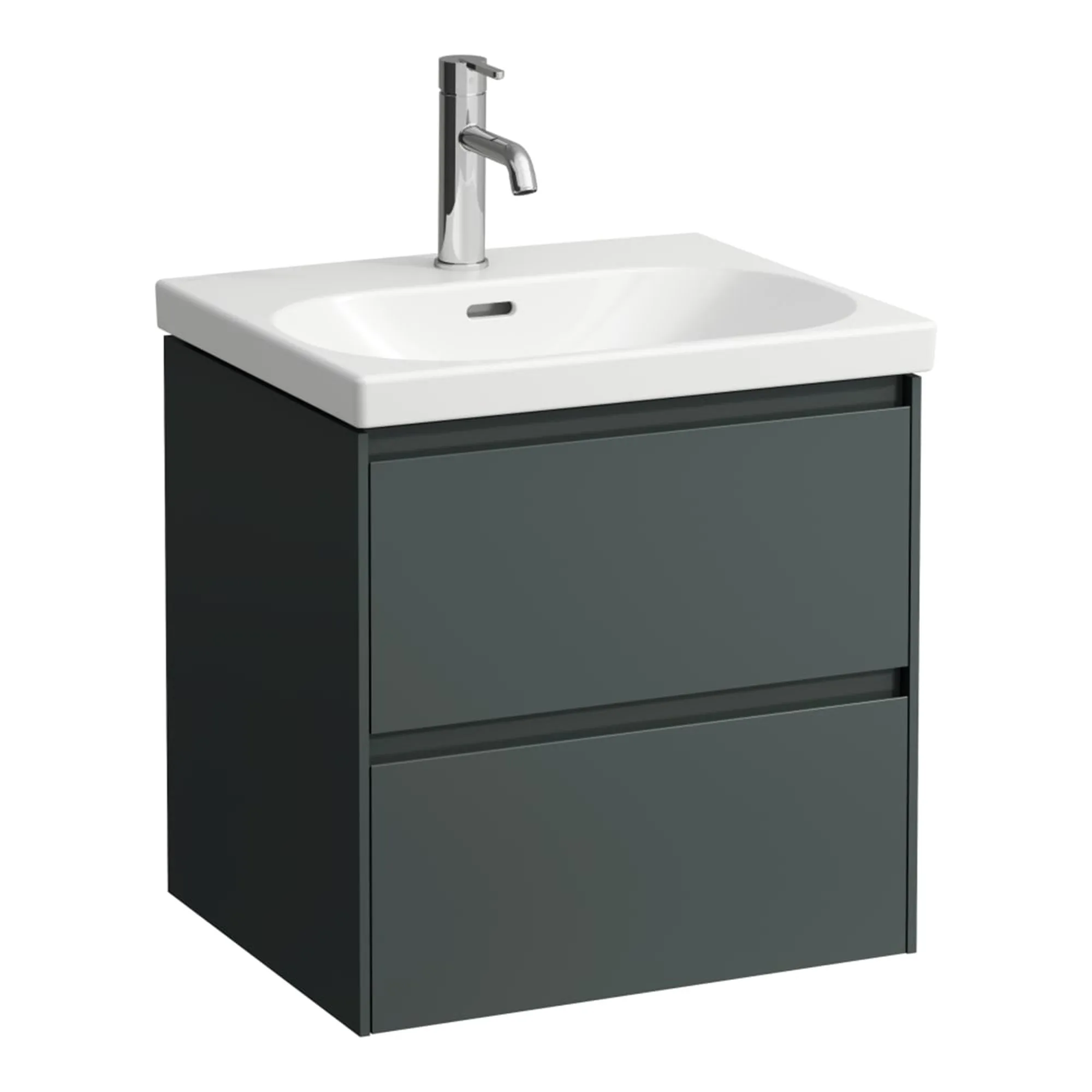 Laufen Lani Wall Mounted Vanity Unit With Washbasin - Traffic Grey