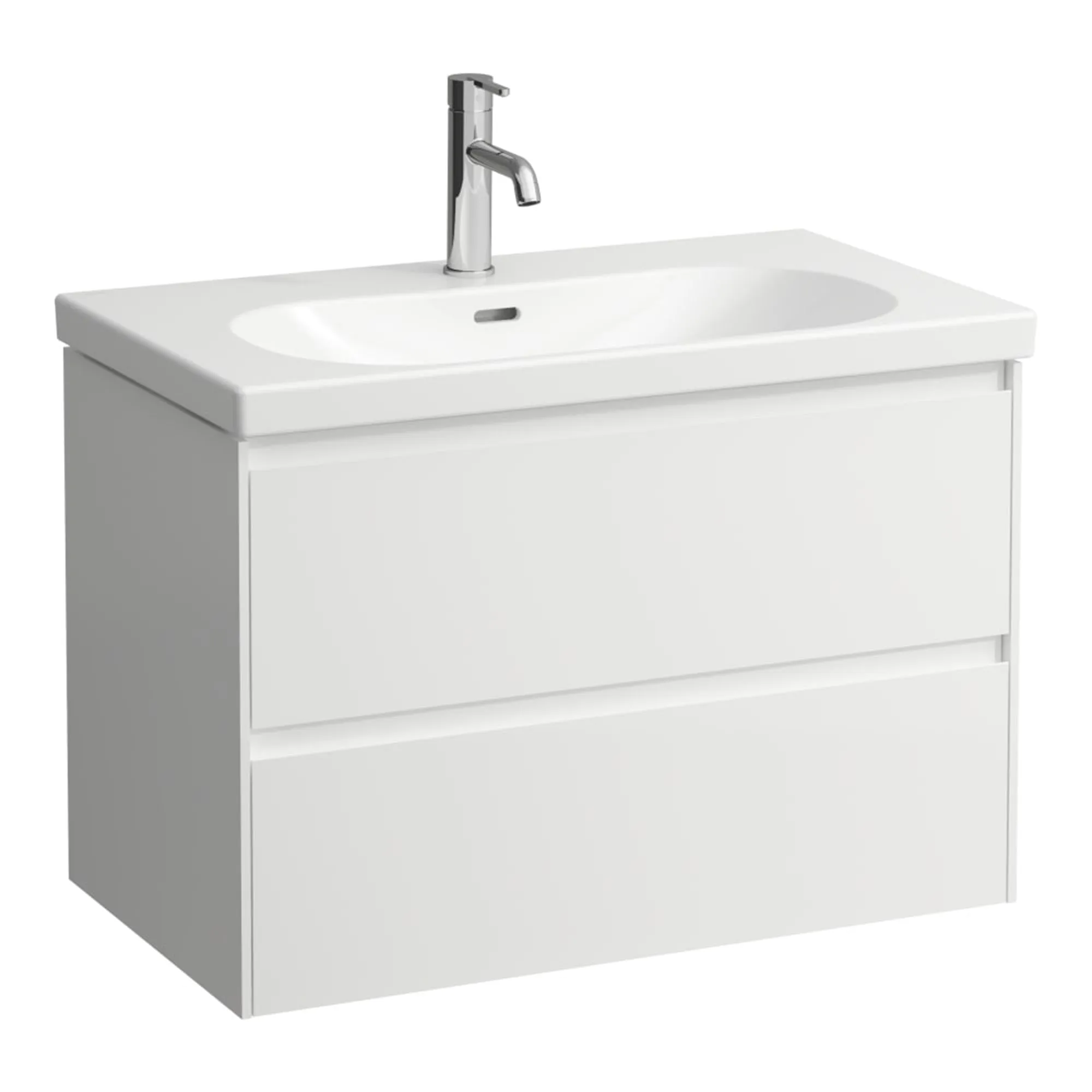 Laufen Lani Wall Mounted Vanity Unit With Washbasin - White Gloss