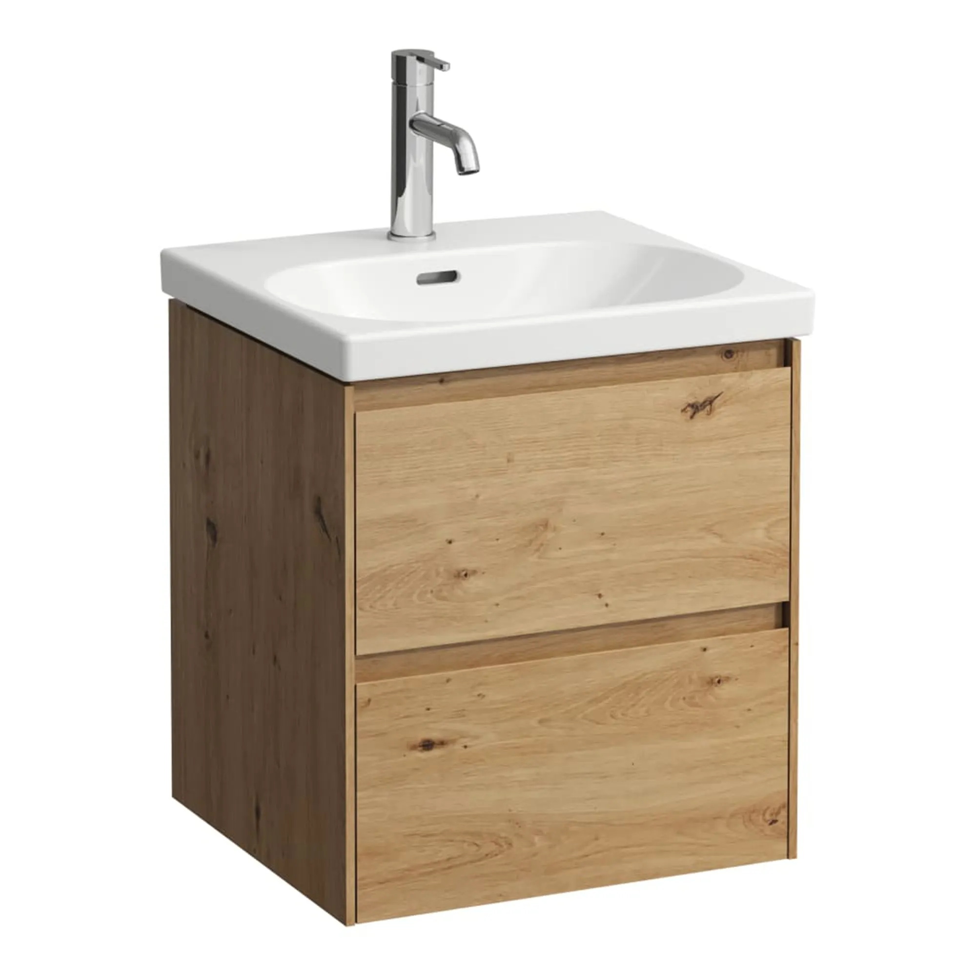 Laufen Lani Wall Mounted Vanity Unit With Washbasin - Wild Oak