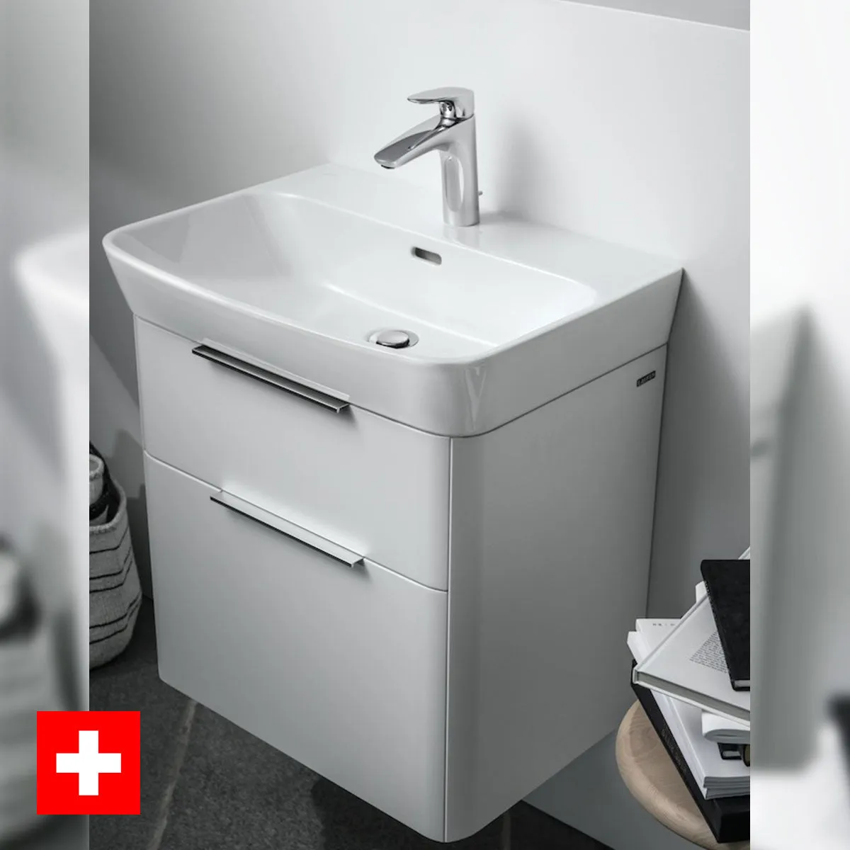 Laufen Moderna 540 Compact Wall Mounted Vanity Unit With Washbasin