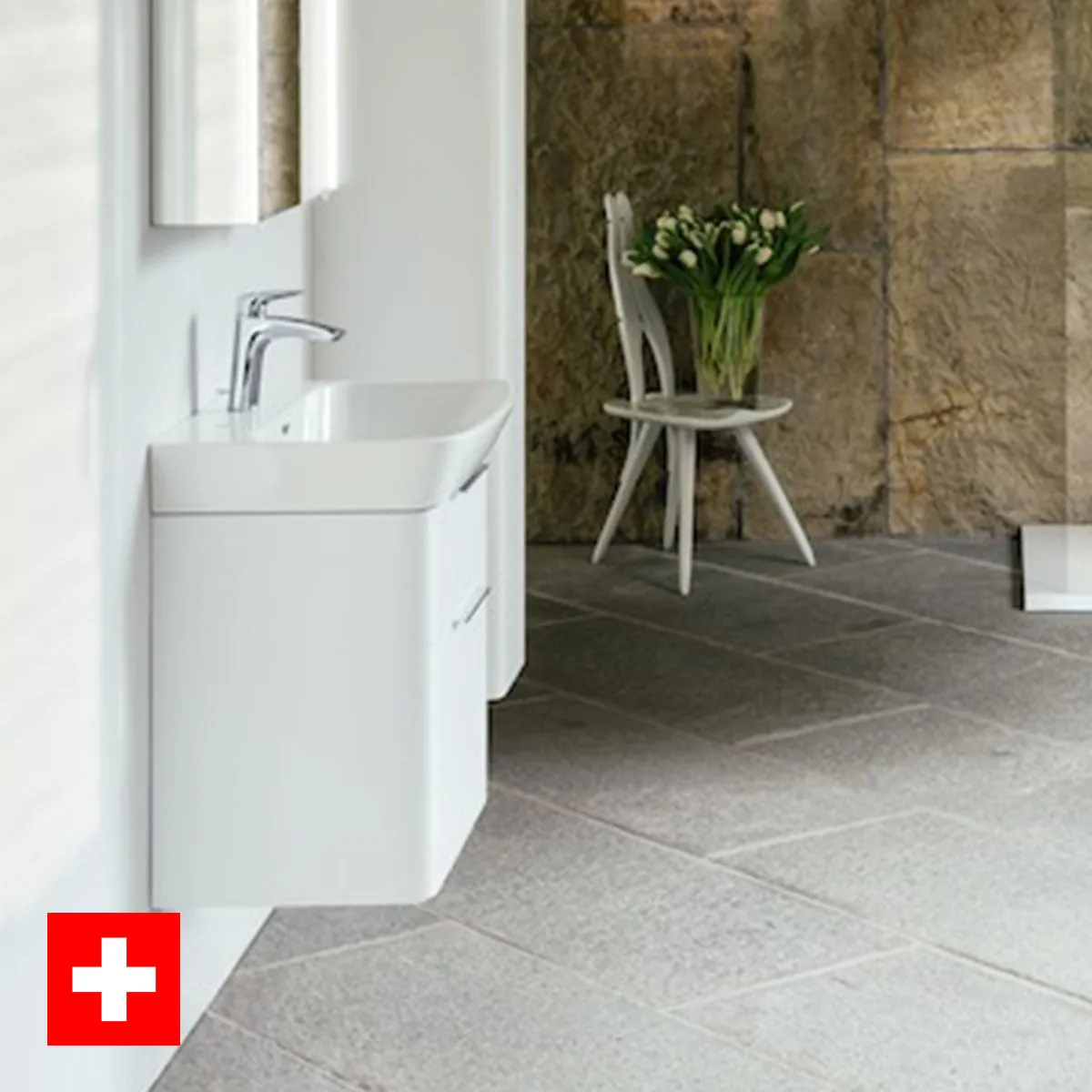Laufen Moderna 620 Wall Mounted Vanity Unit With Washbasin