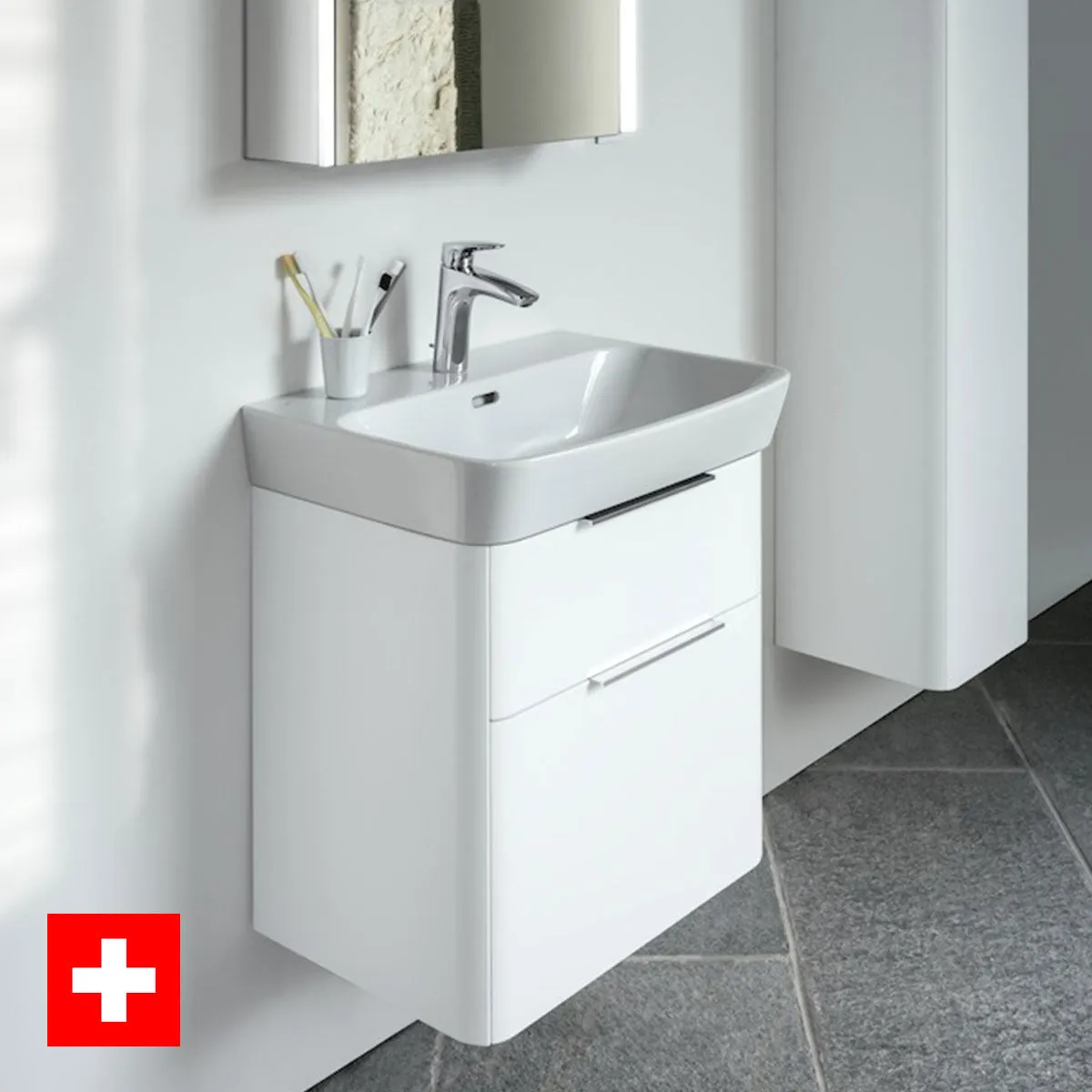 Laufen Moderna 620 Wall Mounted Vanity Unit With Washbasin