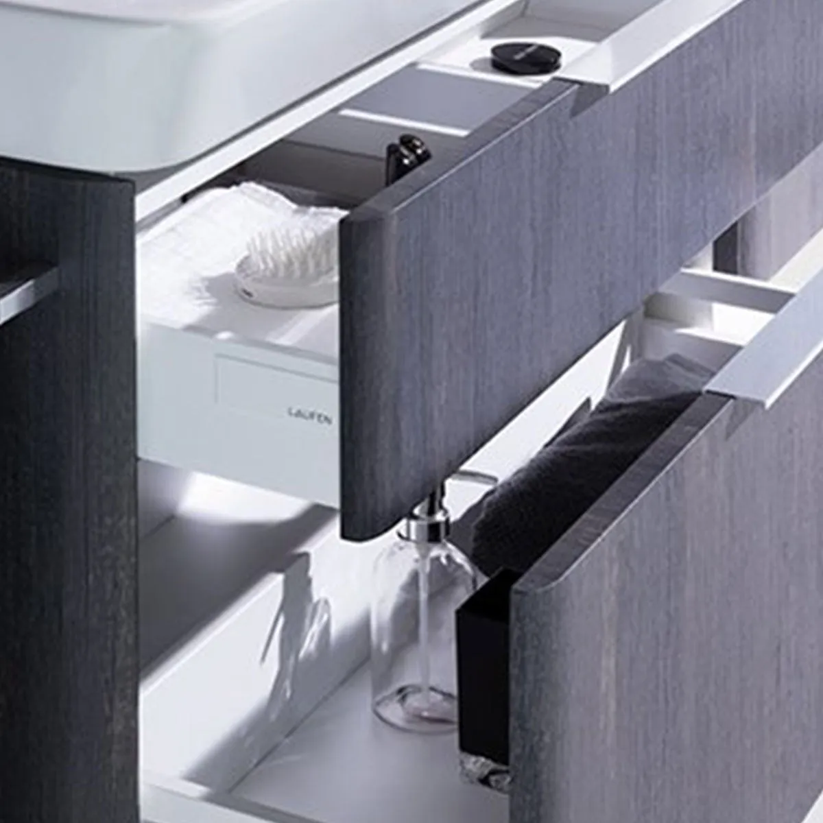 Laufen Moderna 700 Wall Mounted Vanity Washbasin Unit With Shelf Surface
