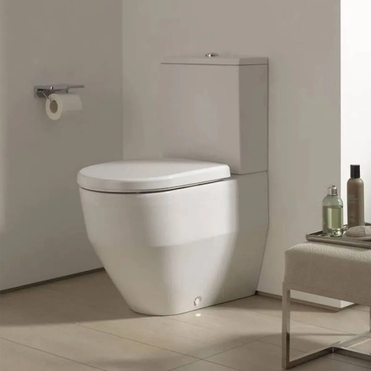 Laufen Pro Close Coupled Back To Wall Toilet With Slim Soft Close Seat