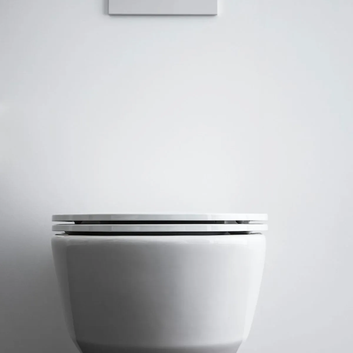 Laufen Pro Rimless Wall Hung WC Pan With Slim Soft Close Toilet Seat - White