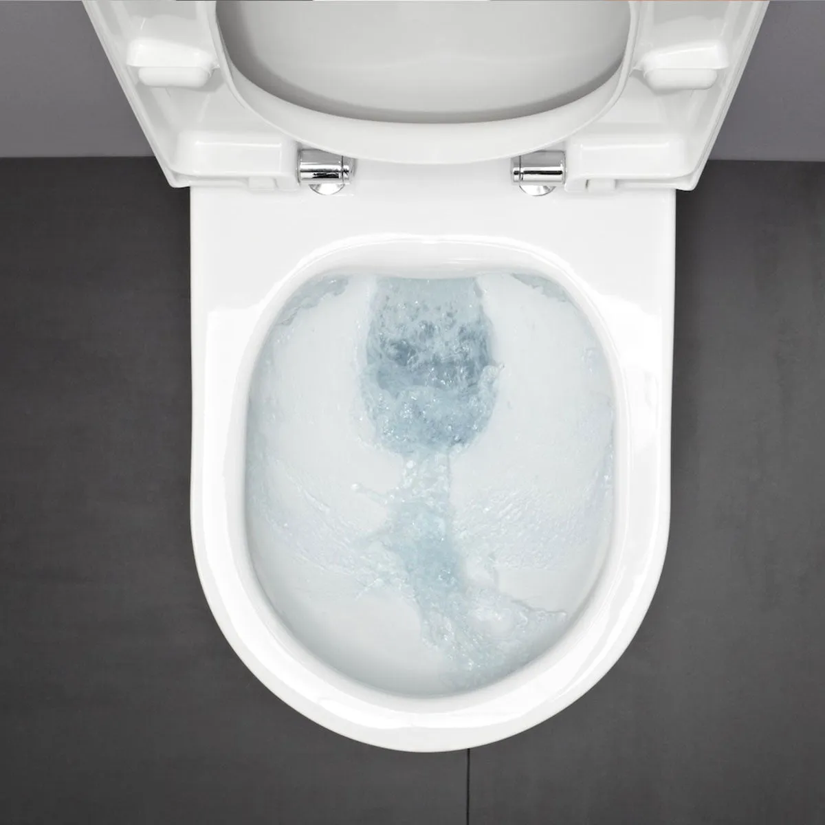 Laufen Pro Rimless Wall Hung WC Pan With Slim Soft Close Toilet Seat - White