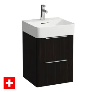 Laufen Val 450 Wall Mounted Vanity Unit With Washbasin - Dark Elm