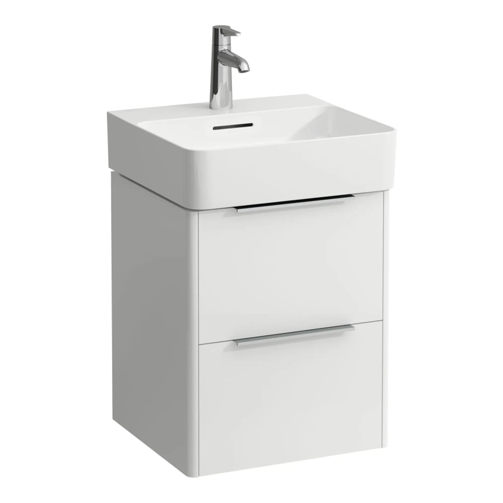 Laufen Val 450 Wall Mounted Vanity Unit With Washbasin - Matt White