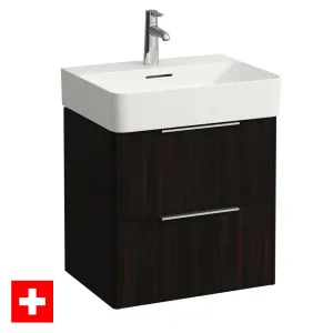 Laufen Val Wall Mounted Vanity Unit With Washbasin - Dark Elm