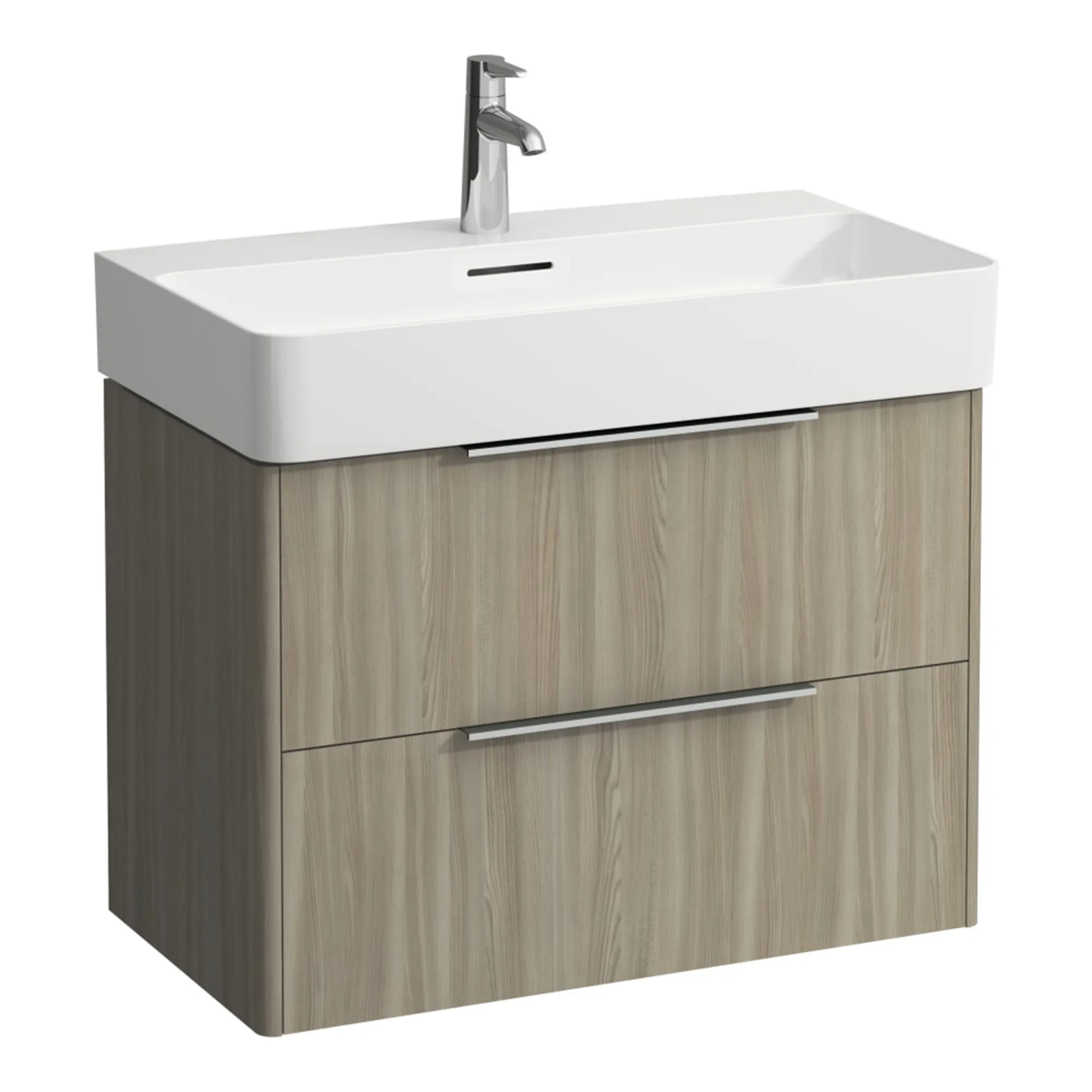 Laufen Val Wall Mounted Vanity Unit With Washbasin - Light Elm