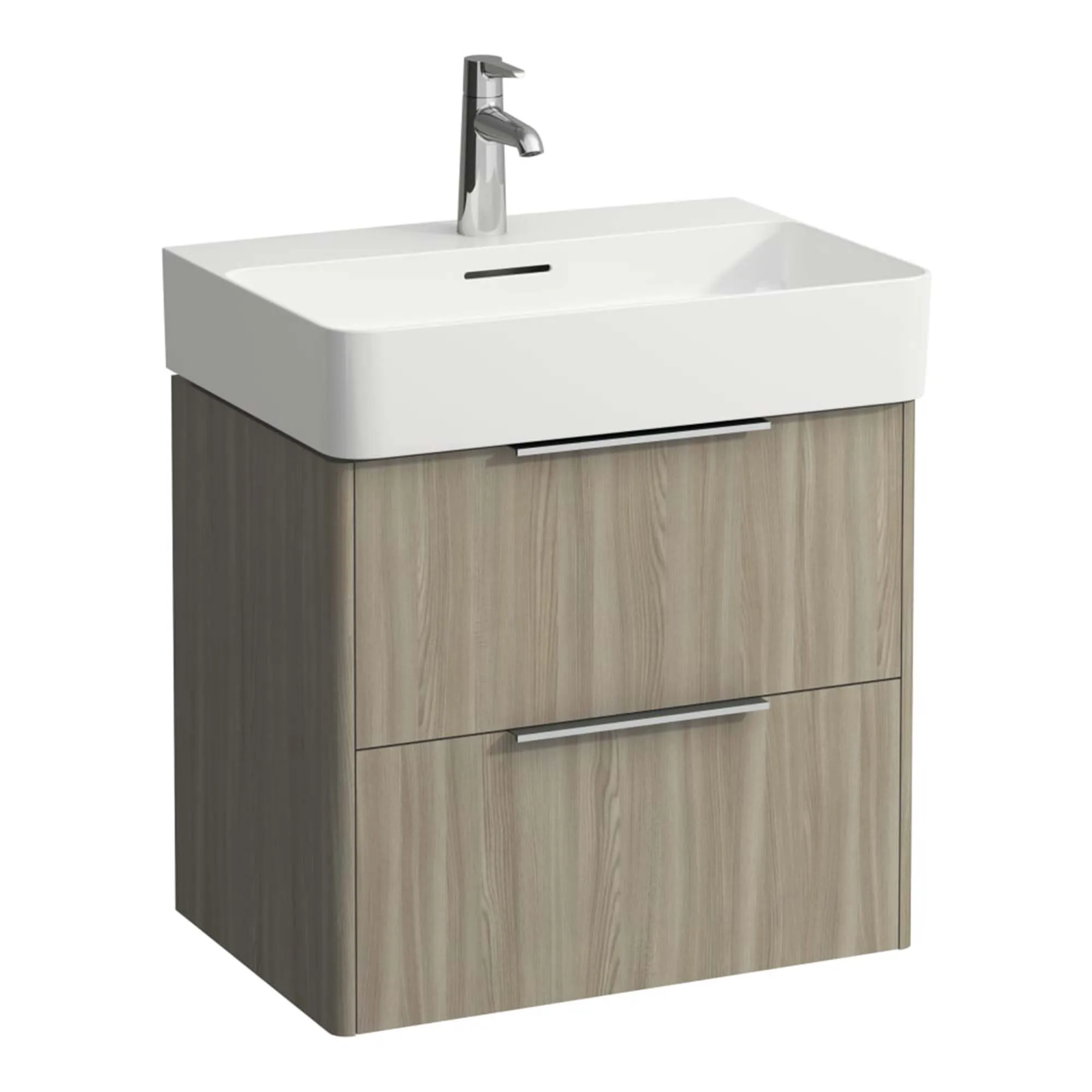 Laufen Val Wall Mounted Vanity Unit With Washbasin - Light Elm