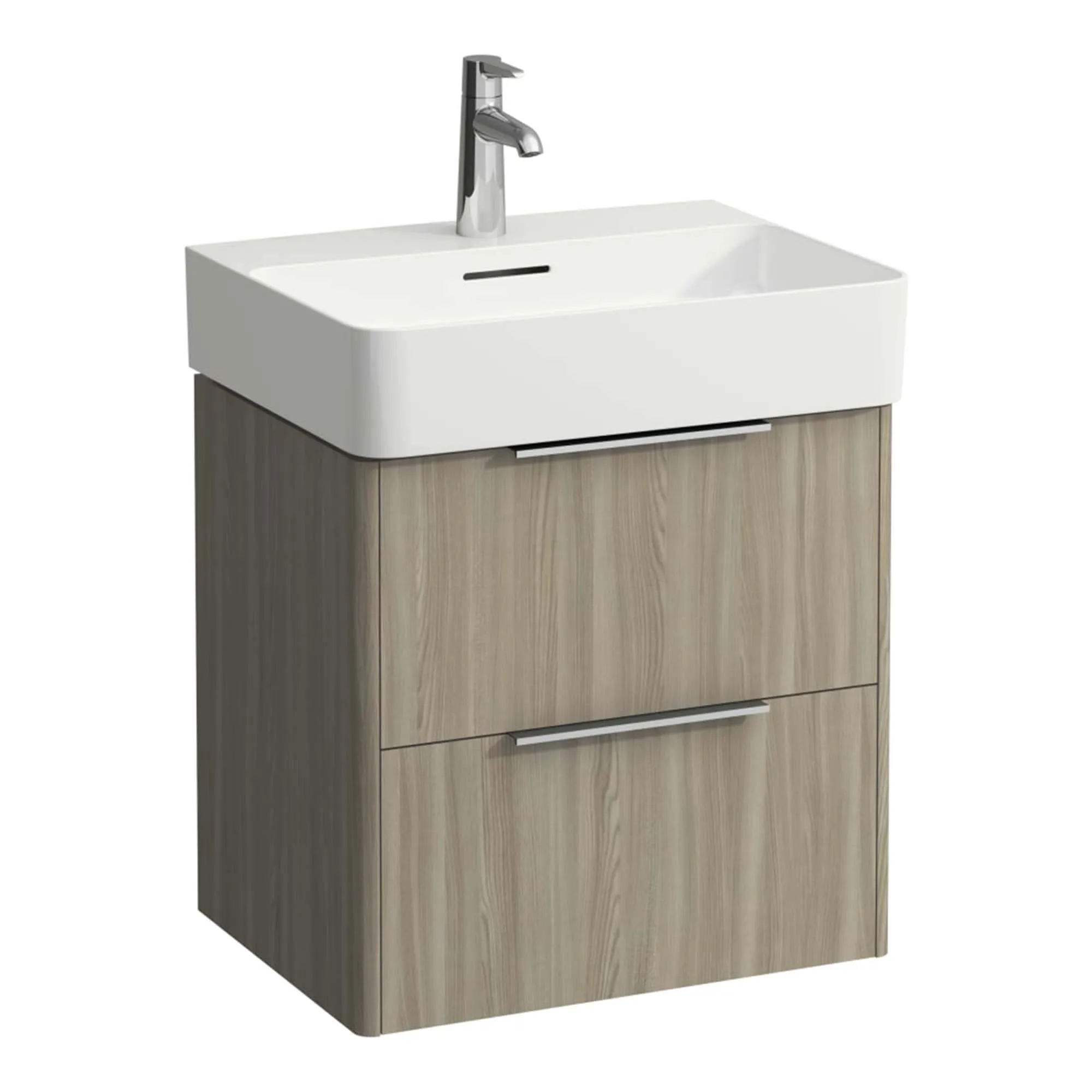 Laufen Val Wall Mounted Vanity Unit With Washbasin - Light Elm