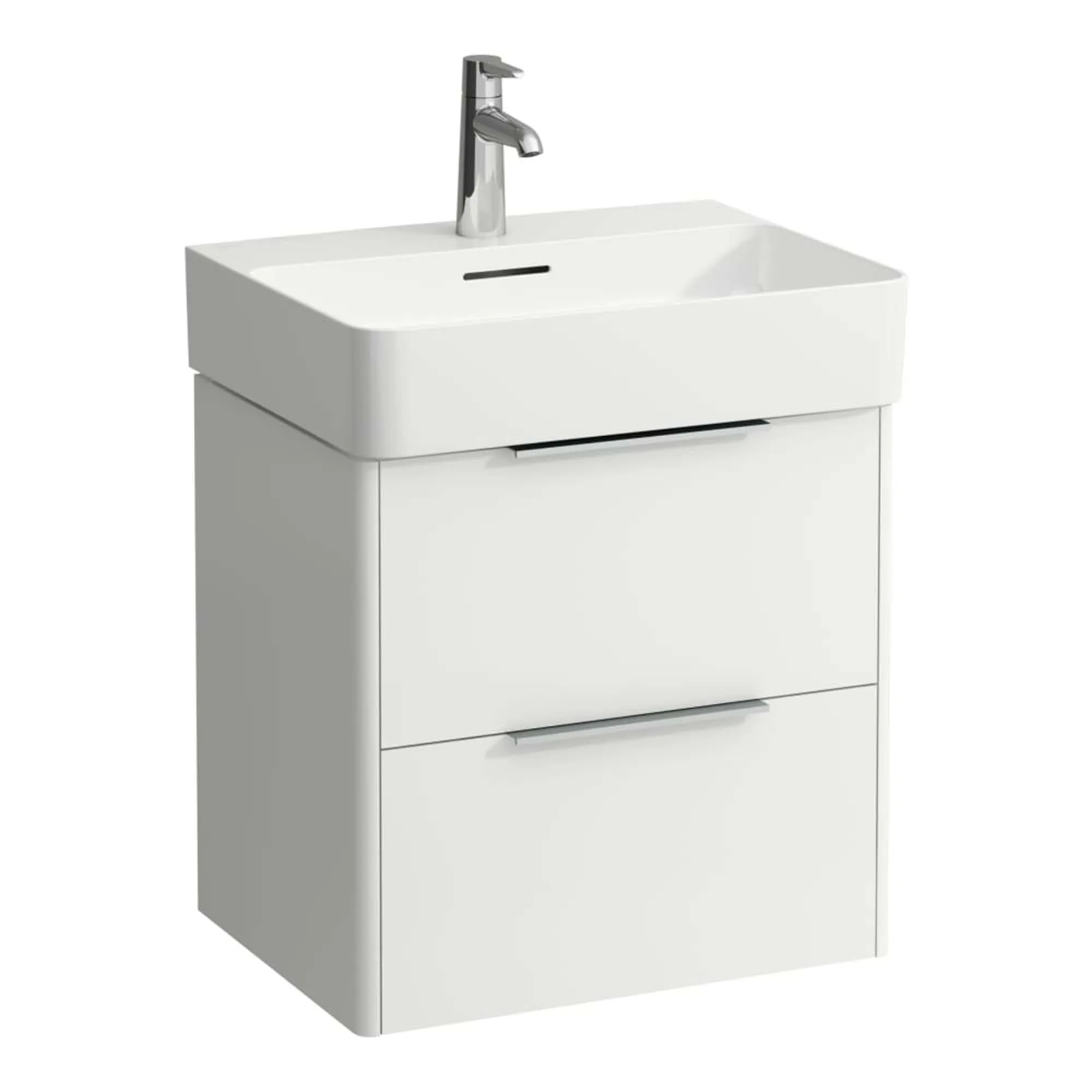 Laufen Val Wall Mounted Vanity Unit With Washbasin - Matt White
