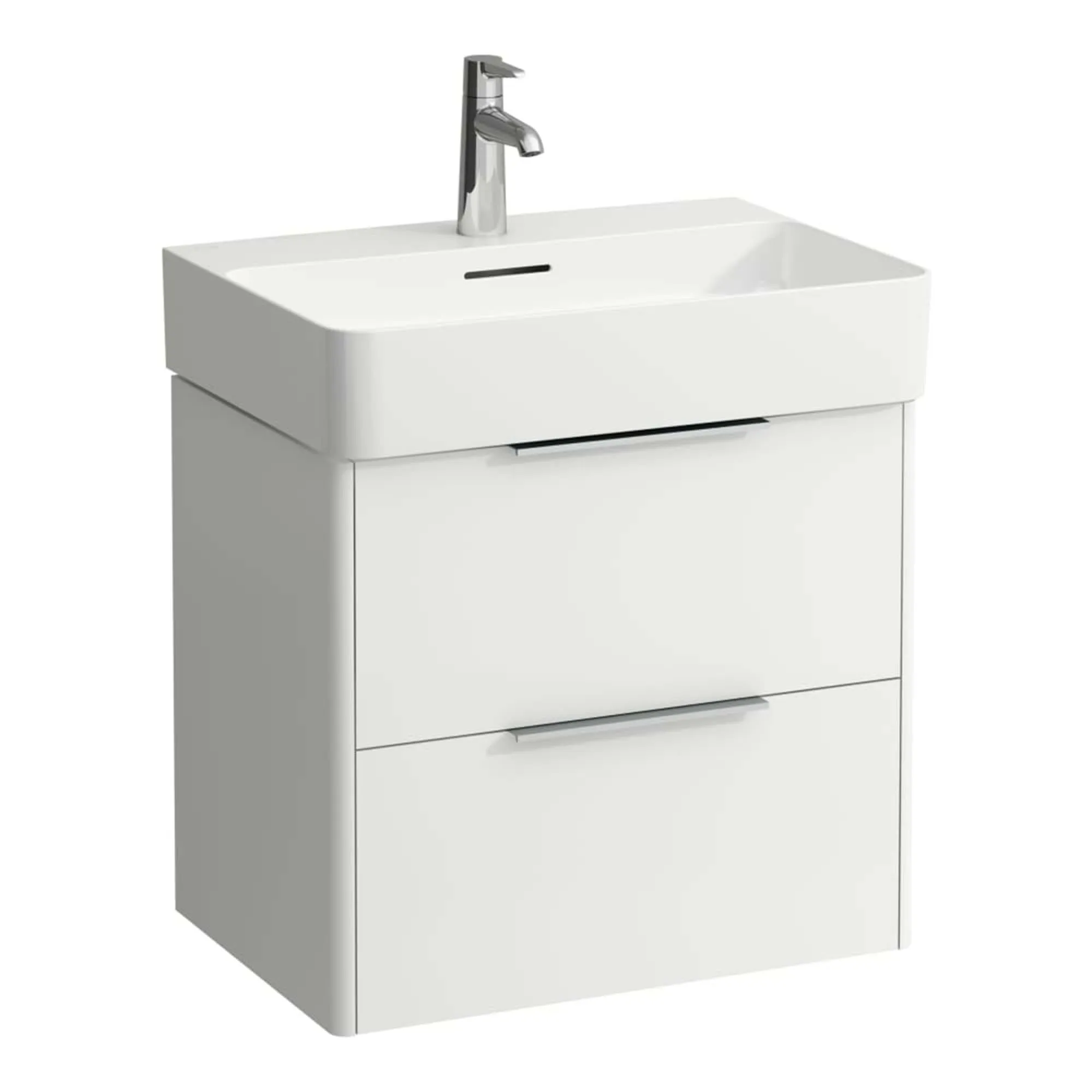 Laufen Val Wall Mounted Vanity Unit With Washbasin - Matt White