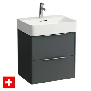 Laufen Val Wall Mounted Vanity Unit With Washbasin - Traffic Grey