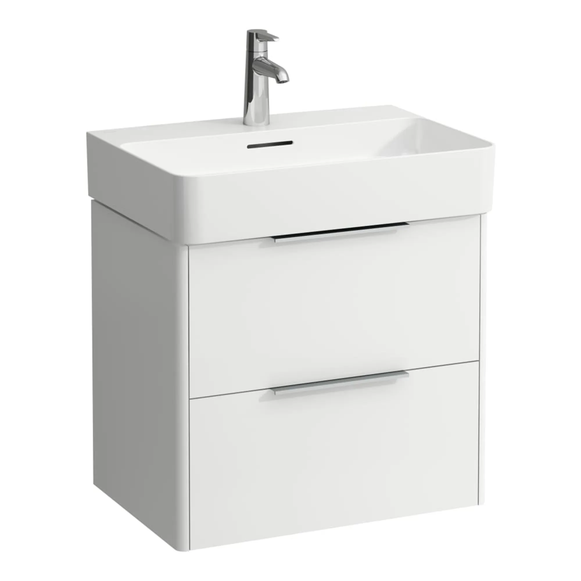 Laufen Val Wall Mounted Vanity Unit With Washbasin - White Gloss