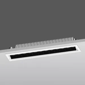 LED Downlight Recessed 30w 3K Non-Dimmable L315 x W64 x H55mm Cutout: 305 x 50mm 16x36D White IP20
