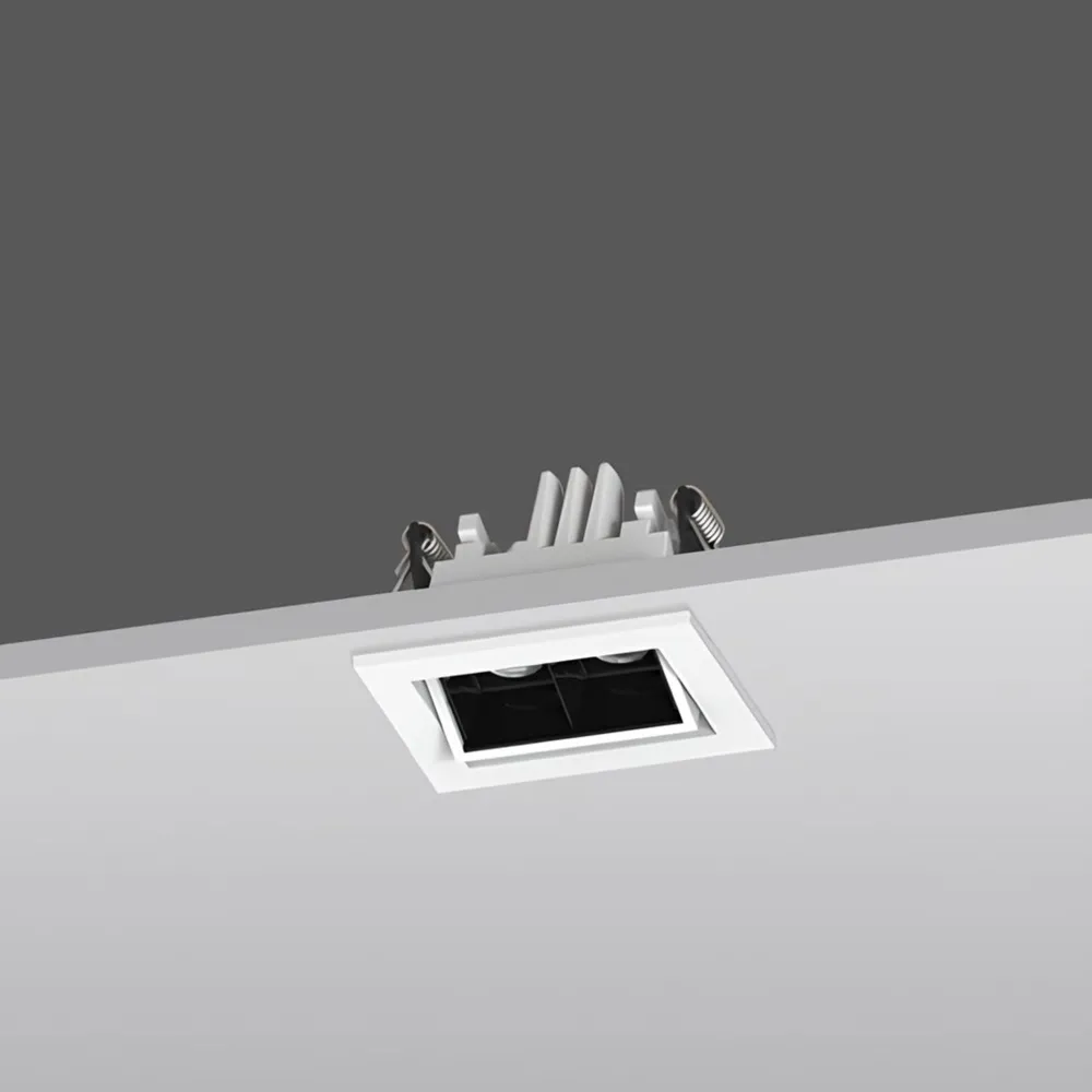 LED Downlight Recessed 5w 3K Non-Dimmable L76 x W64 x H55mm Cutout: 62 x 50mm 15D Beam White IP20