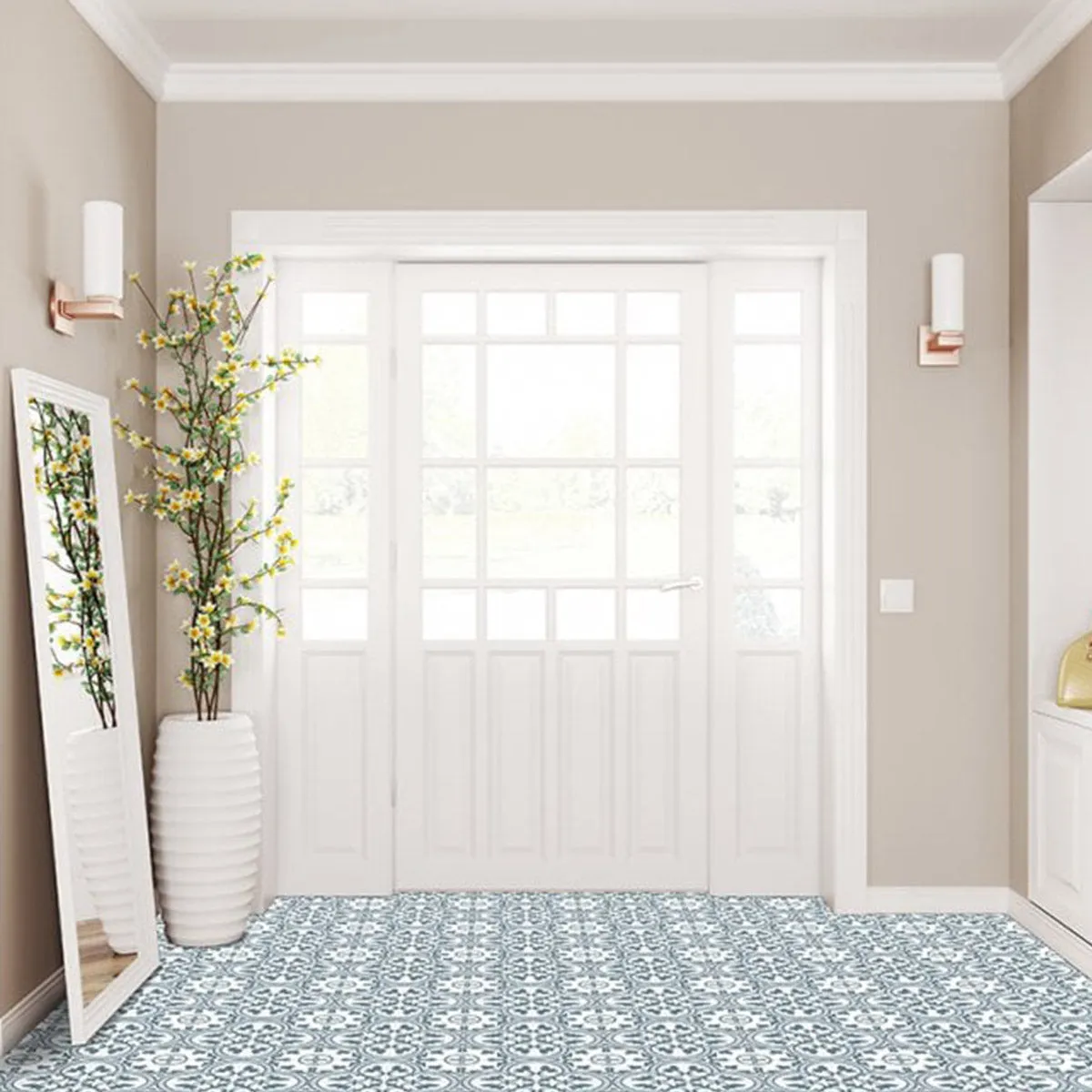 Ledbury Marina Blue Porcelain Tile 45x45cm Matt