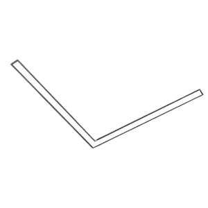 Linear Luminaire Slim25 Recessed L-Shaped Splicing 11w 3K Black Size:275x275x23mm