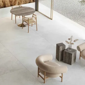 Linen Cloud 4D Shaped Marble Effect Porcelain Tile 100x100cm Matt