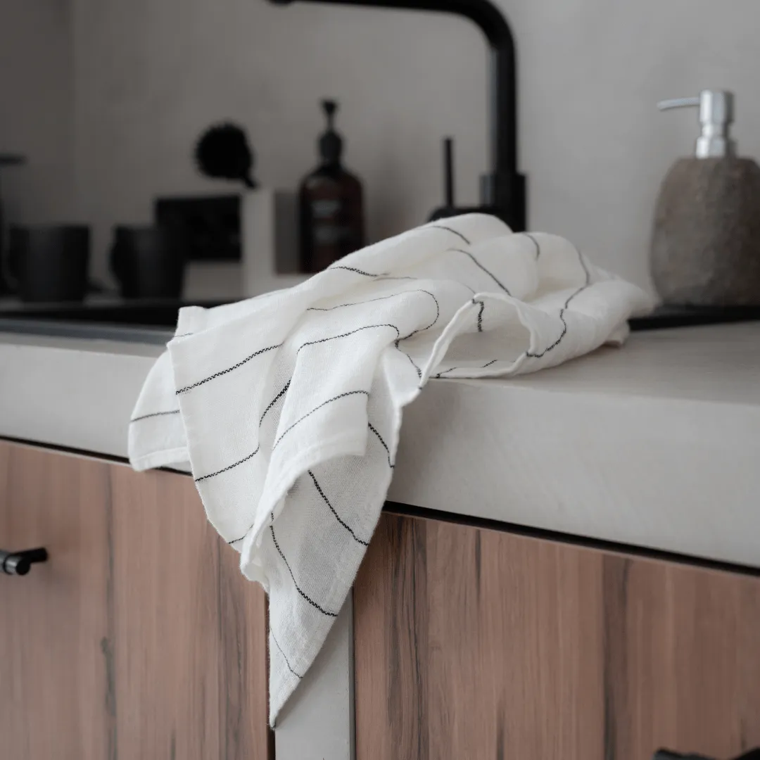 Linen Tea Towel | White 46x70cm Zoco Home