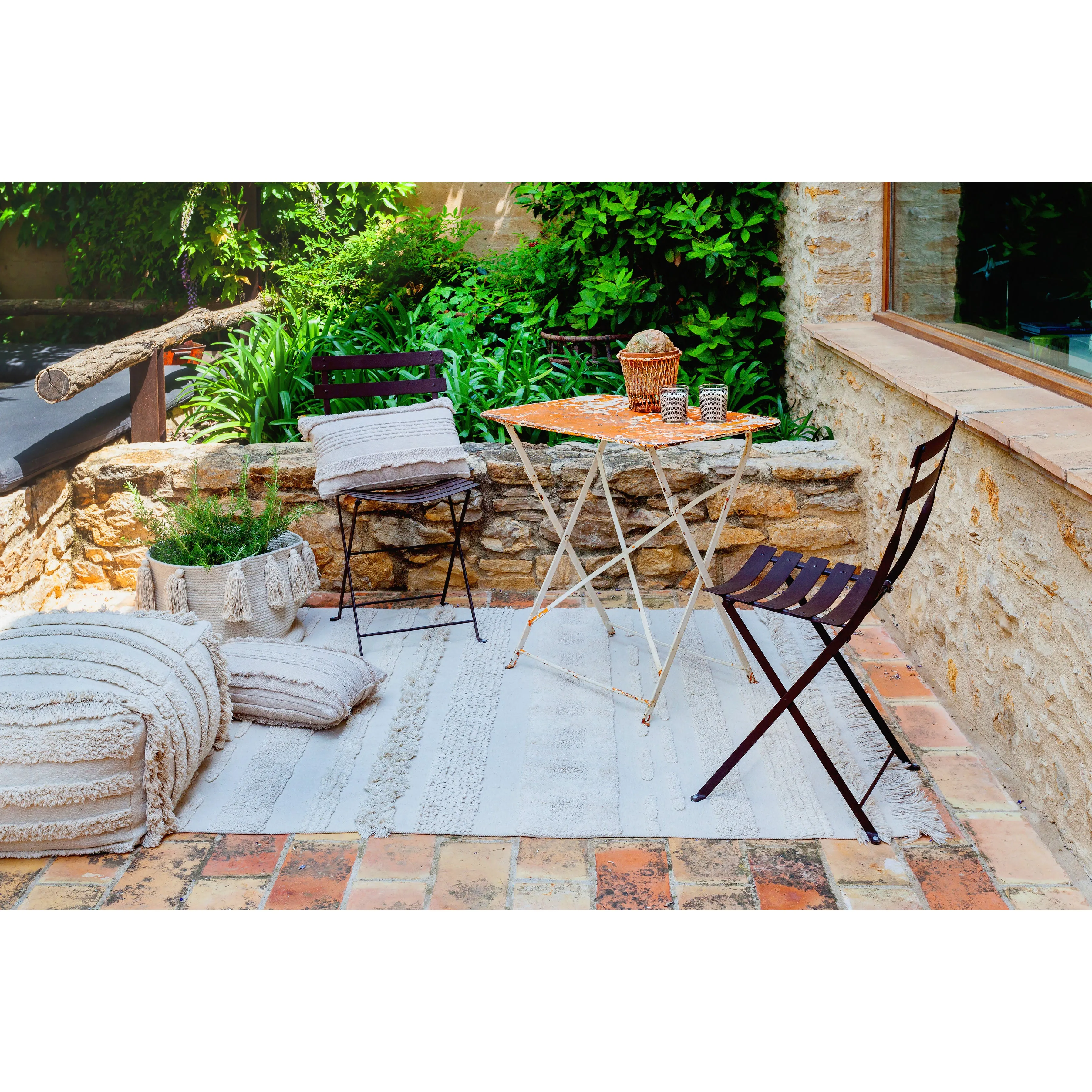 Lorena Canals Air Dune White Machine Washable Cotton Rug (Pre-Order; Est. Delivery in 4-8 Weeks)