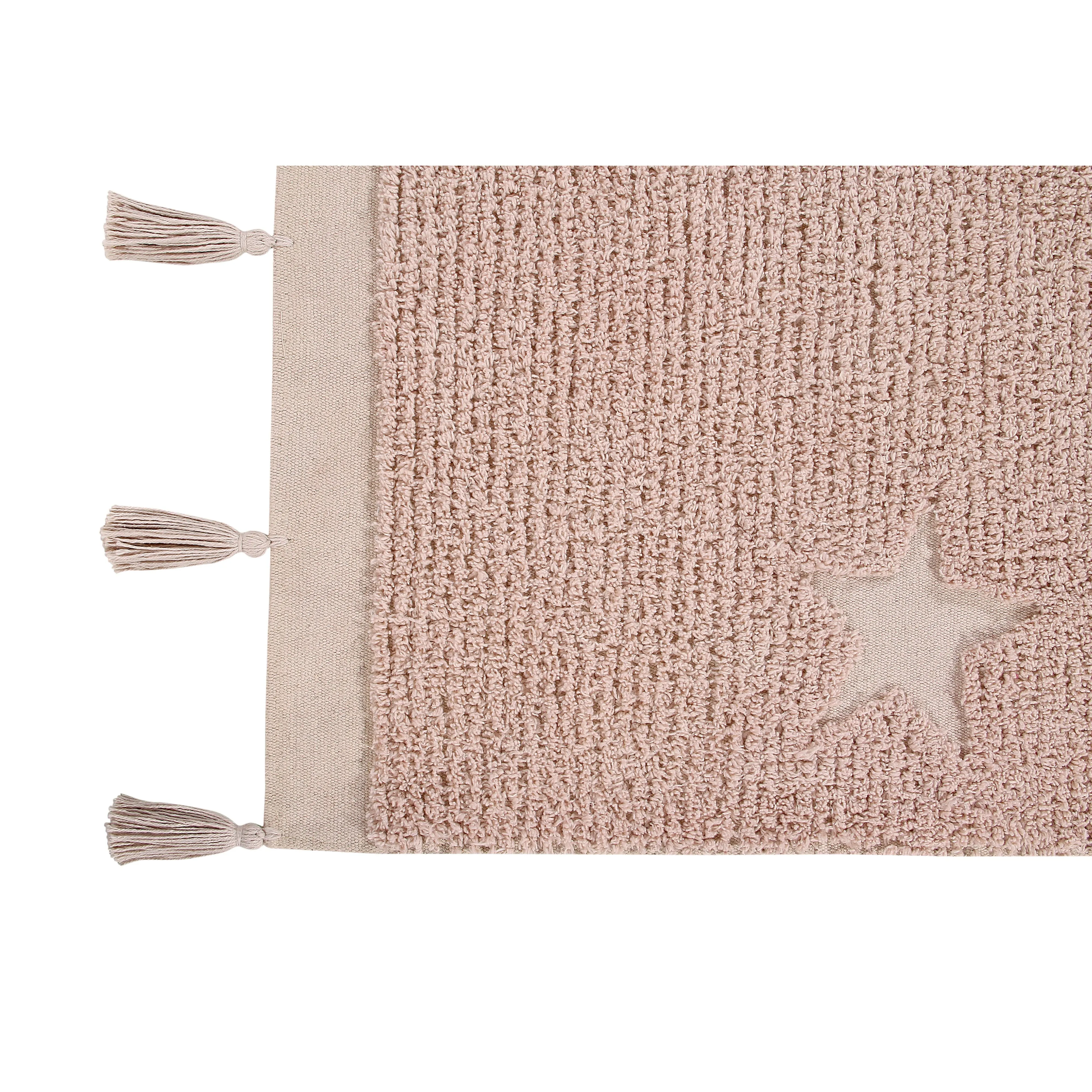 Lorena Canals Hippy Stars Vintage Nude Machine Washable Cotton Rug