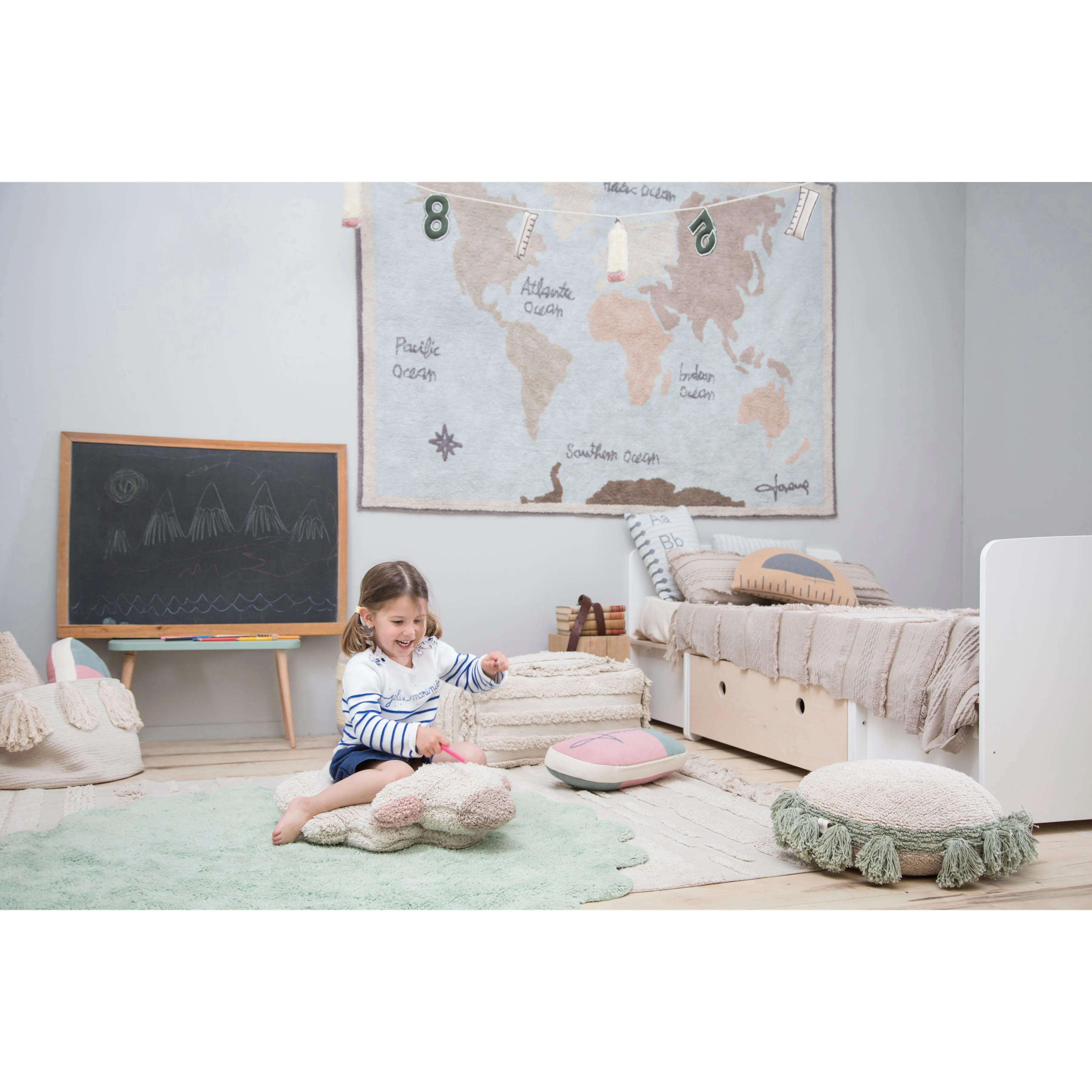 Lorena Canals Puffy Sheep Machine Washable Cotton Rug
